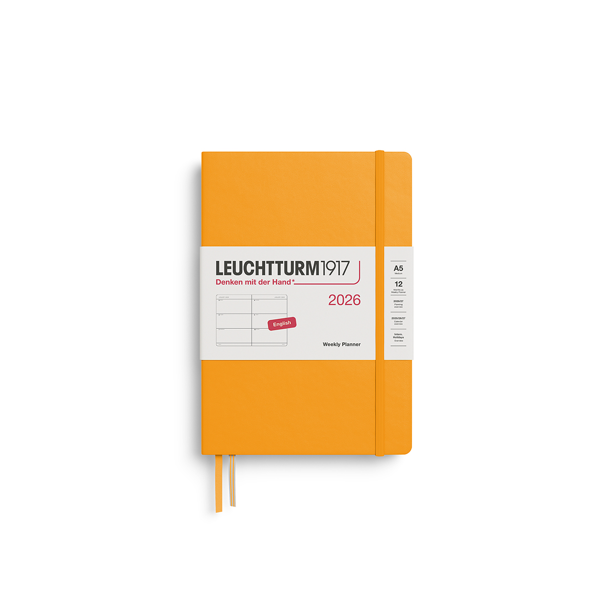 Leuchtturm1917 Weekly Planner 2026 A5 Hardcover