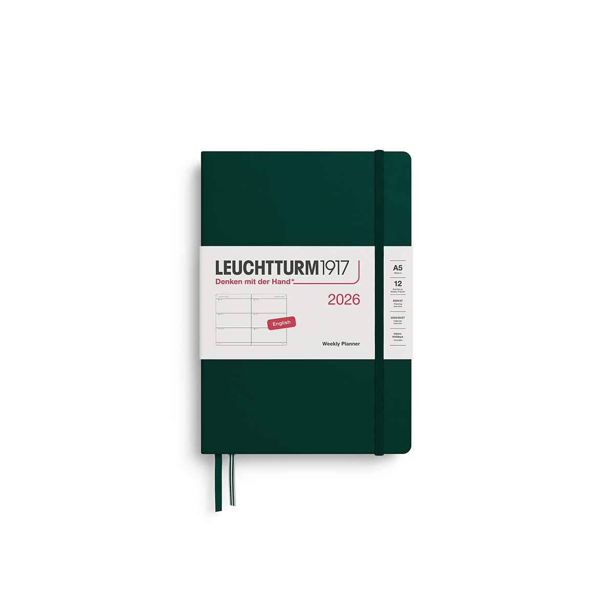 Leuchtturm1917 Weekly Planner 2026 A5 Hardcover - Pencraft the boutique