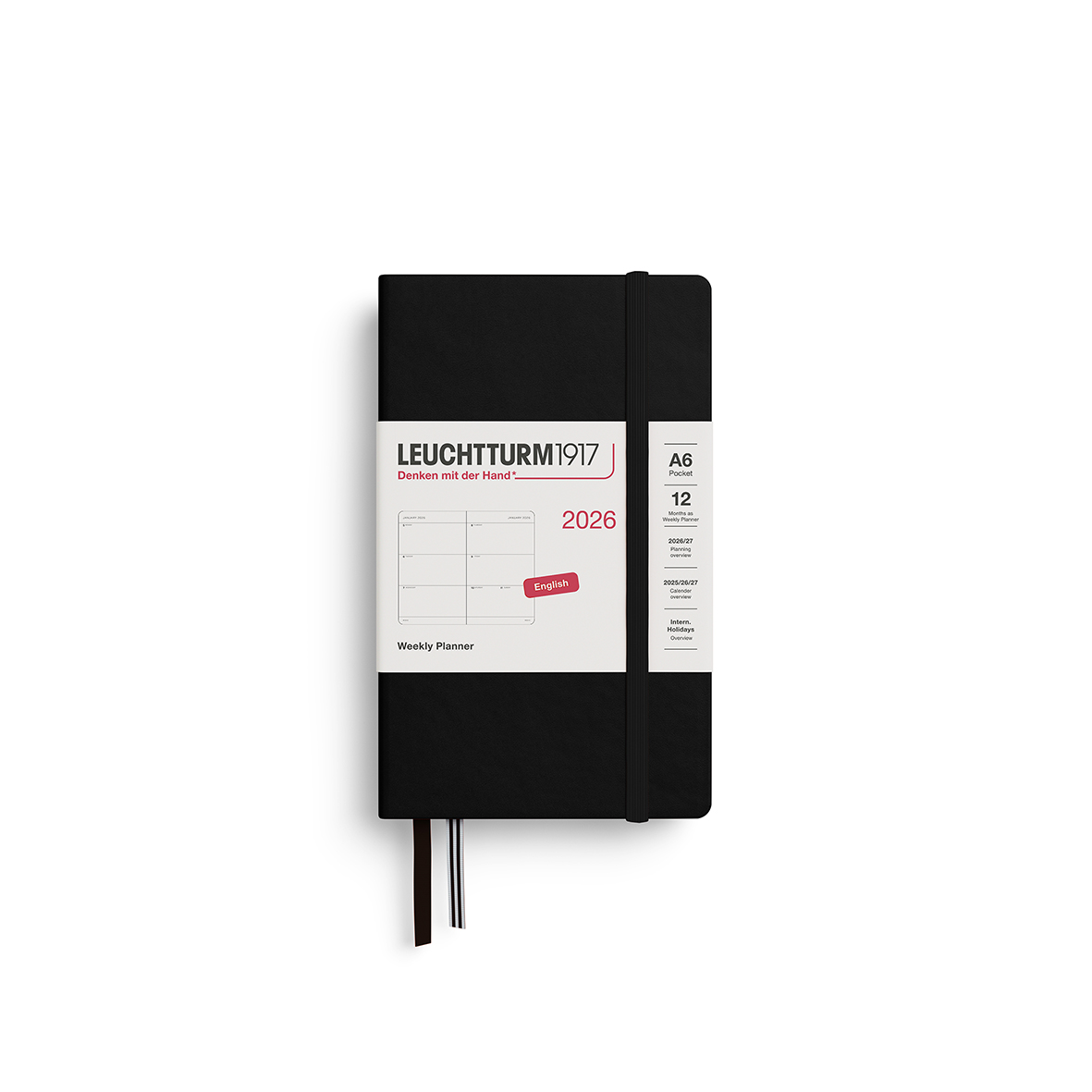 Leuchtturm1917 Weekly Planner 2026 A6 Hardcover