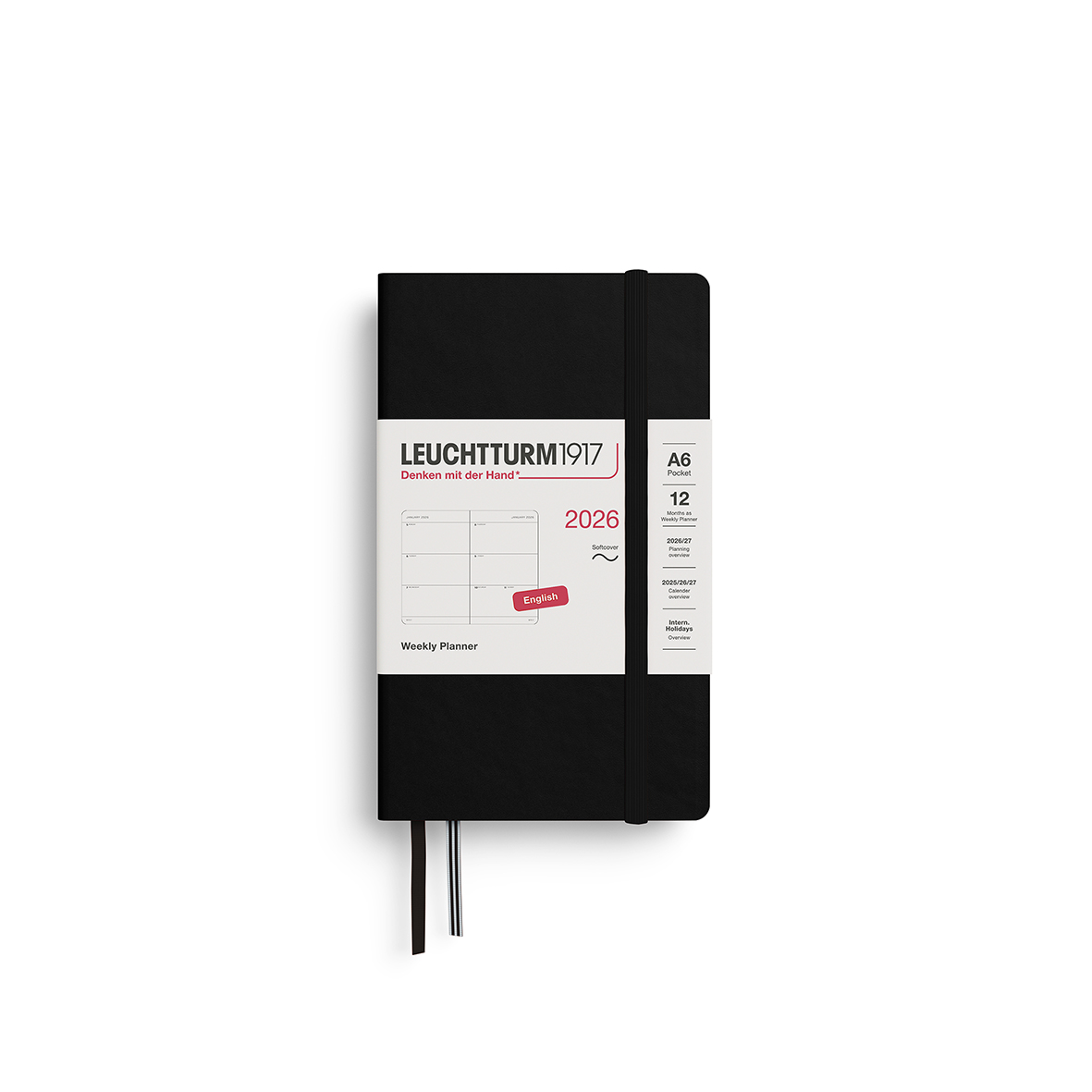 Leuchtturm1917 Weekly Planner 2026 Pocket A6 2026 Softcover