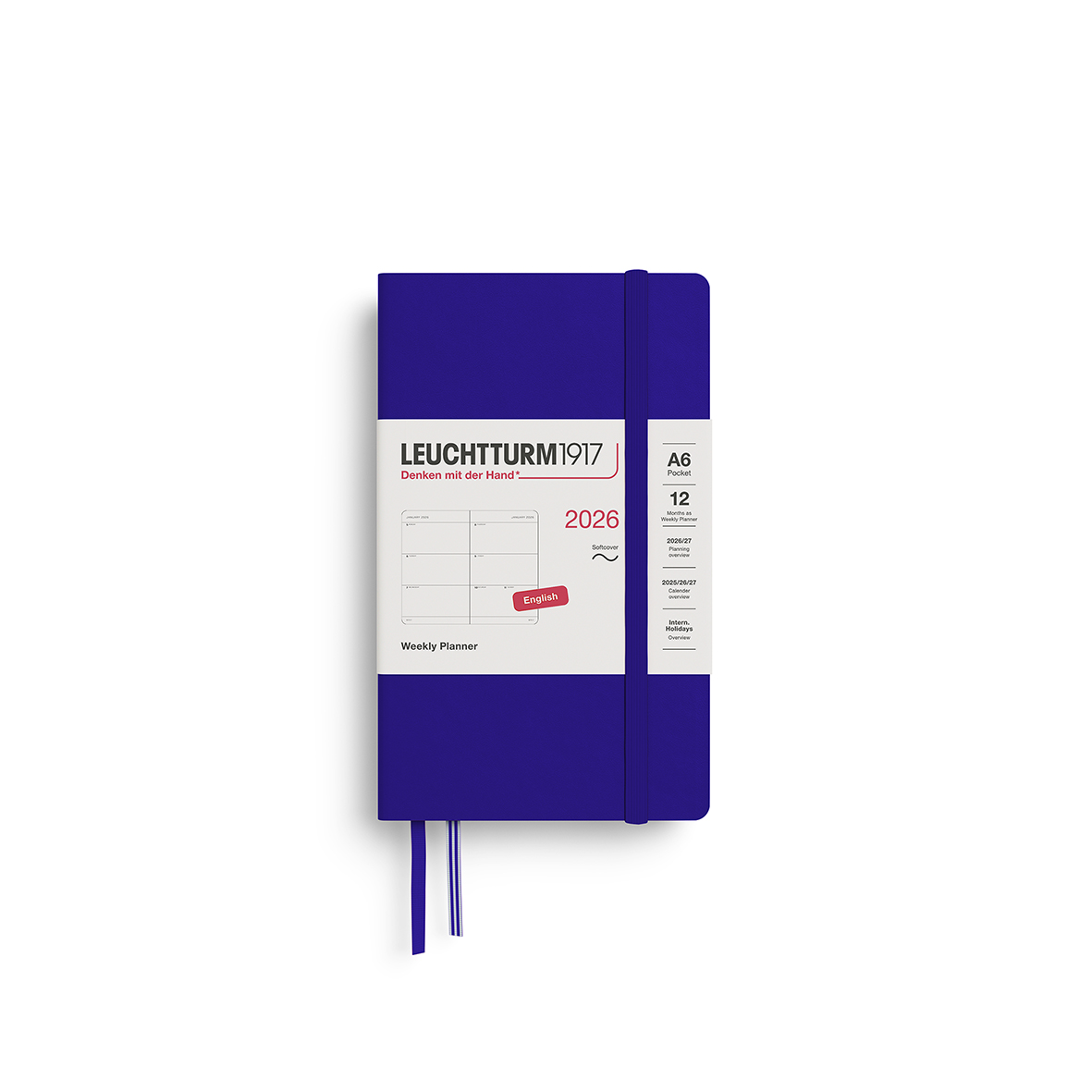 Leuchtturm1917 Weekly Planner 2026 Pocket A6 2026 Softcover