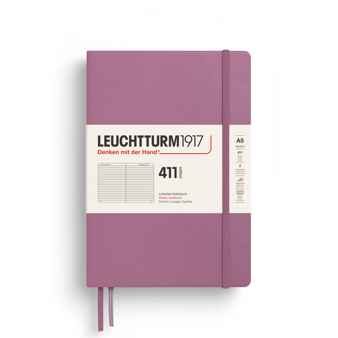 Leuchtturm1917 Notebook 411 Edition Medium (A5) Dusty Rose - Pencraft the boutique