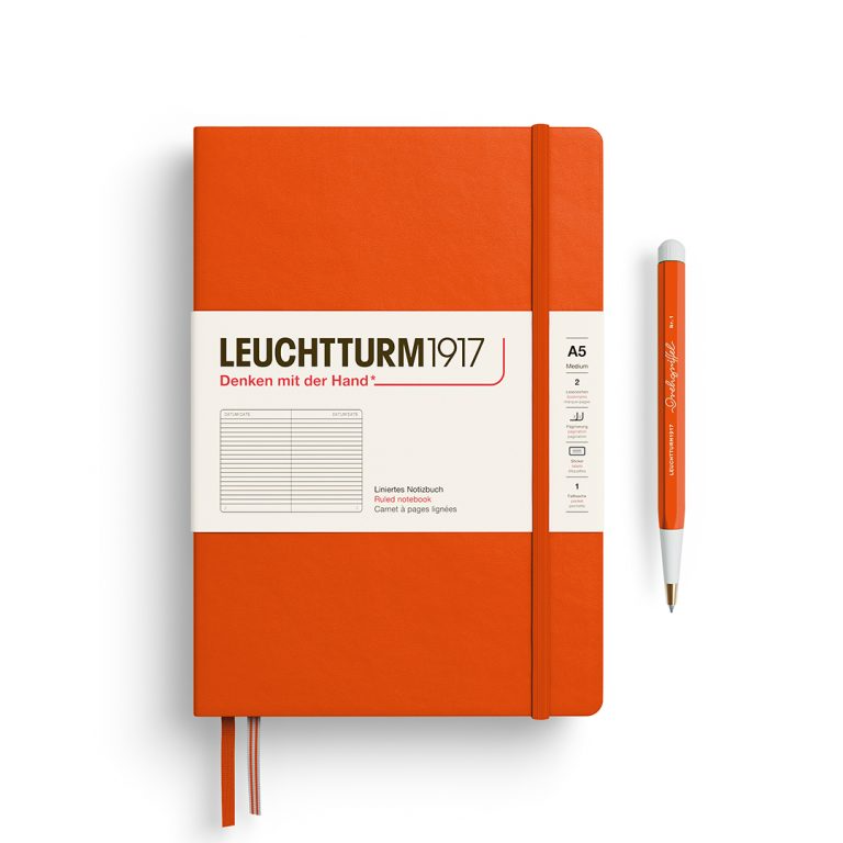 Leuchtturm1917 Notebook Medium (A5) Ruled Pumpkin