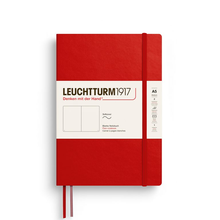 Leuchtturm1917 Notebook Softcover Medium (A5) Plain Cherry