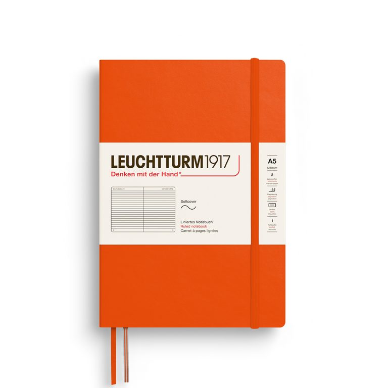 Leuchtturm1917 Notebook Softcover Medium (A5) Ruled Pumpkin