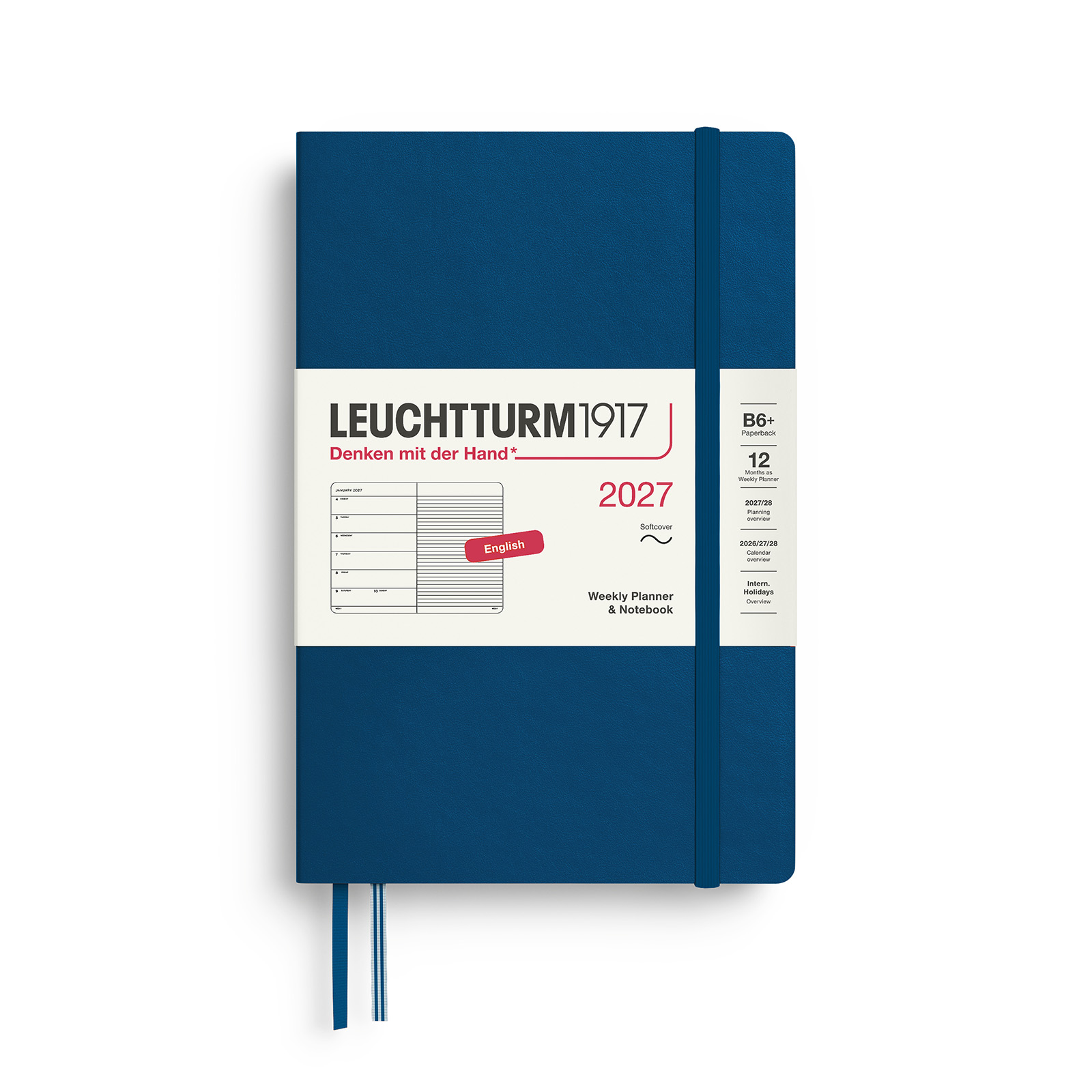 Leuchtturm1917 Weekly Planner & Notebook 2027 B6+ Softcover