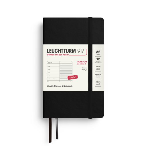 Leuchtturm1917 Weekly Planner & Notebook 2027 Pocket A6 Softcover