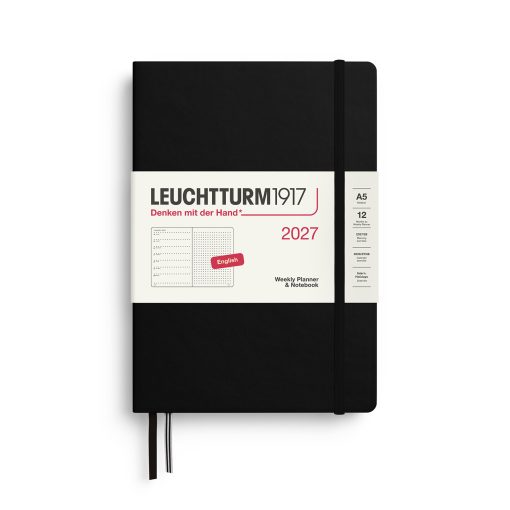 Leuchtturm1917 Weekly Planner & Notebook 2027 A5 Dotted Hardcover