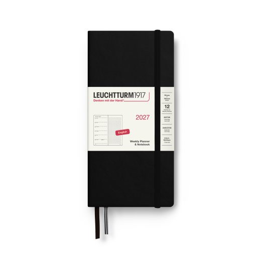 Leuchtturm1917 Weekly Planner & Notebook 2027 Wallet Dotted Hardcover