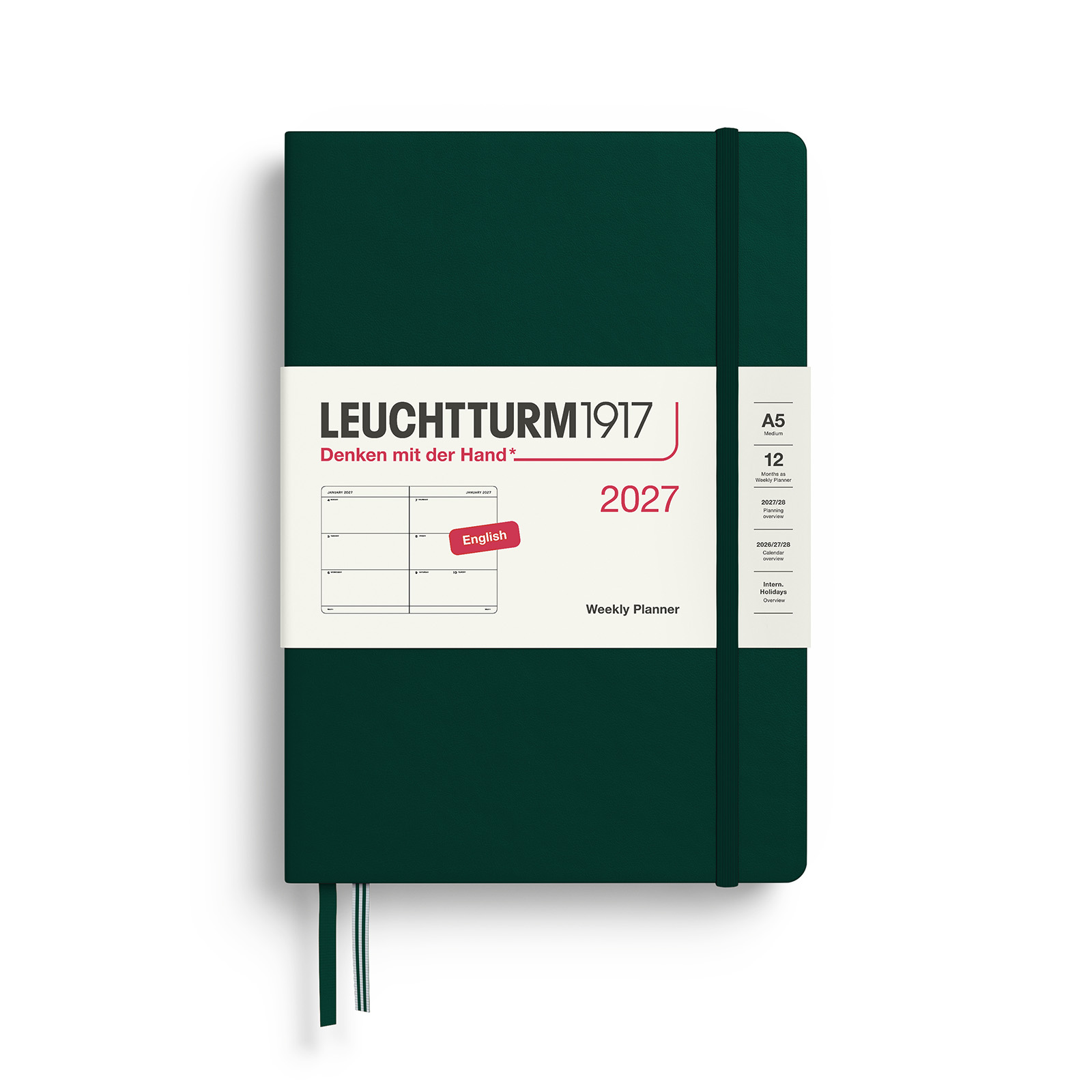 Leuchtturm1917 Weekly Planner 2027 A5 Hardcover