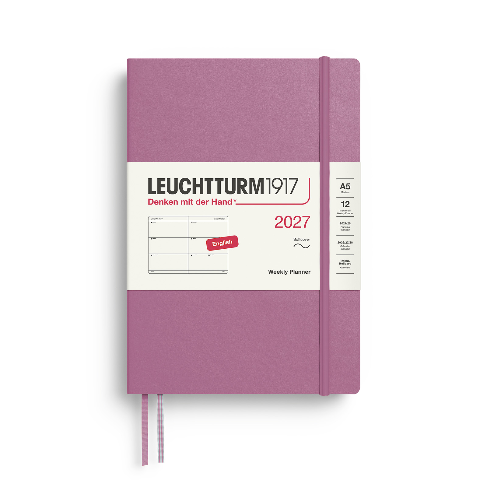 Leuchtturm1917 Weekly Planner 2027 A5 Softcover
