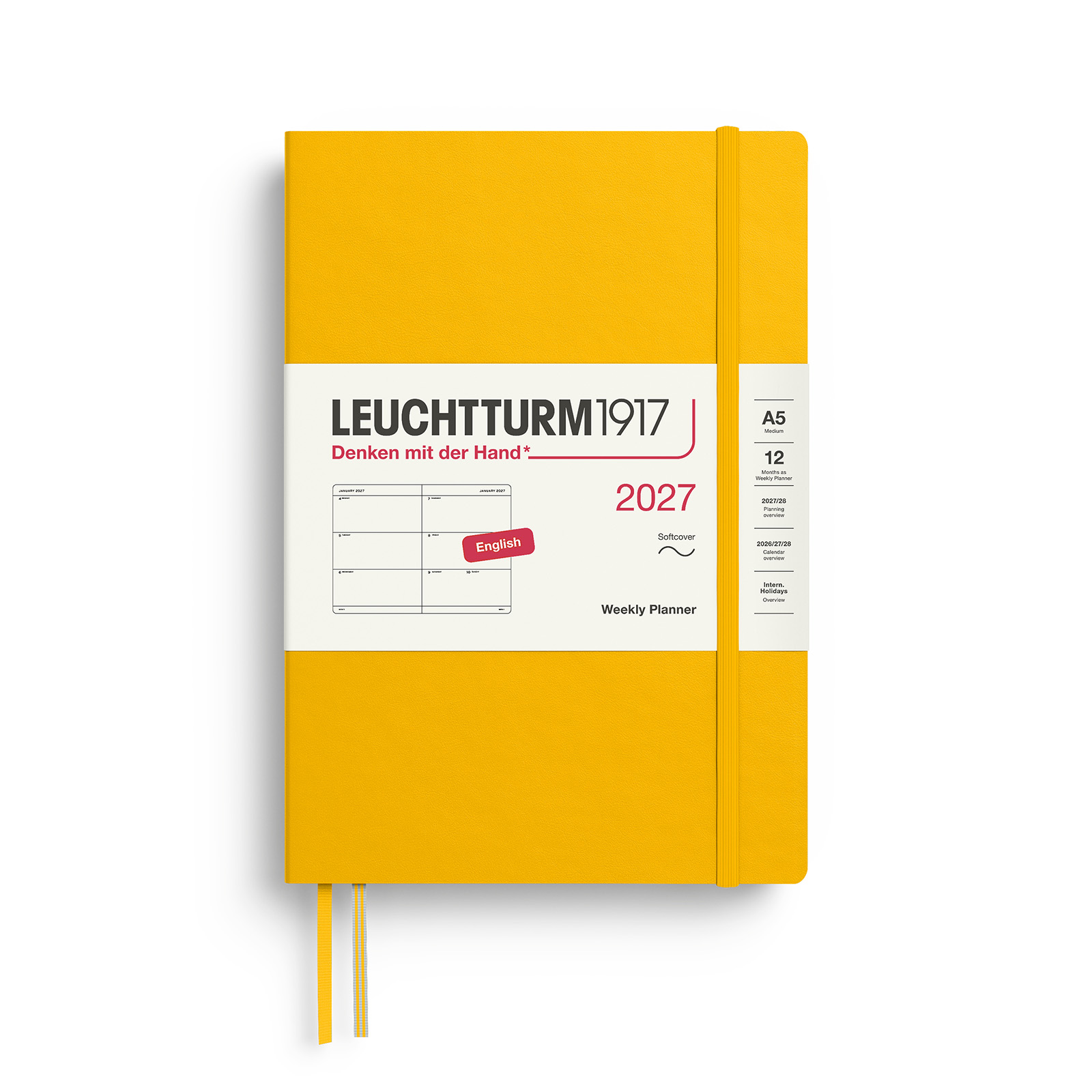 Leuchtturm1917 Weekly Planner 2027 A5 Softcover