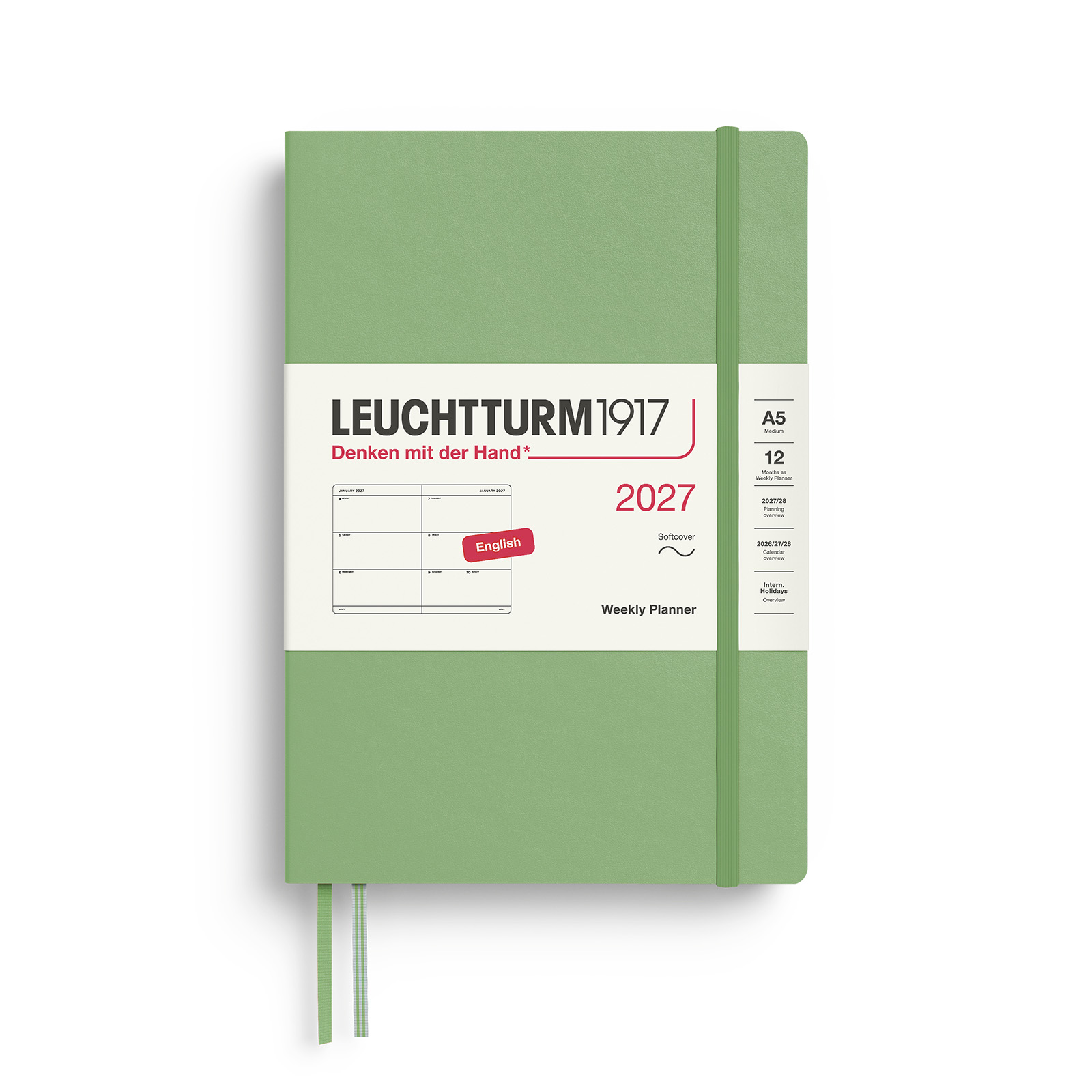 Leuchtturm1917 Weekly Planner 2027 A5 Softcover
