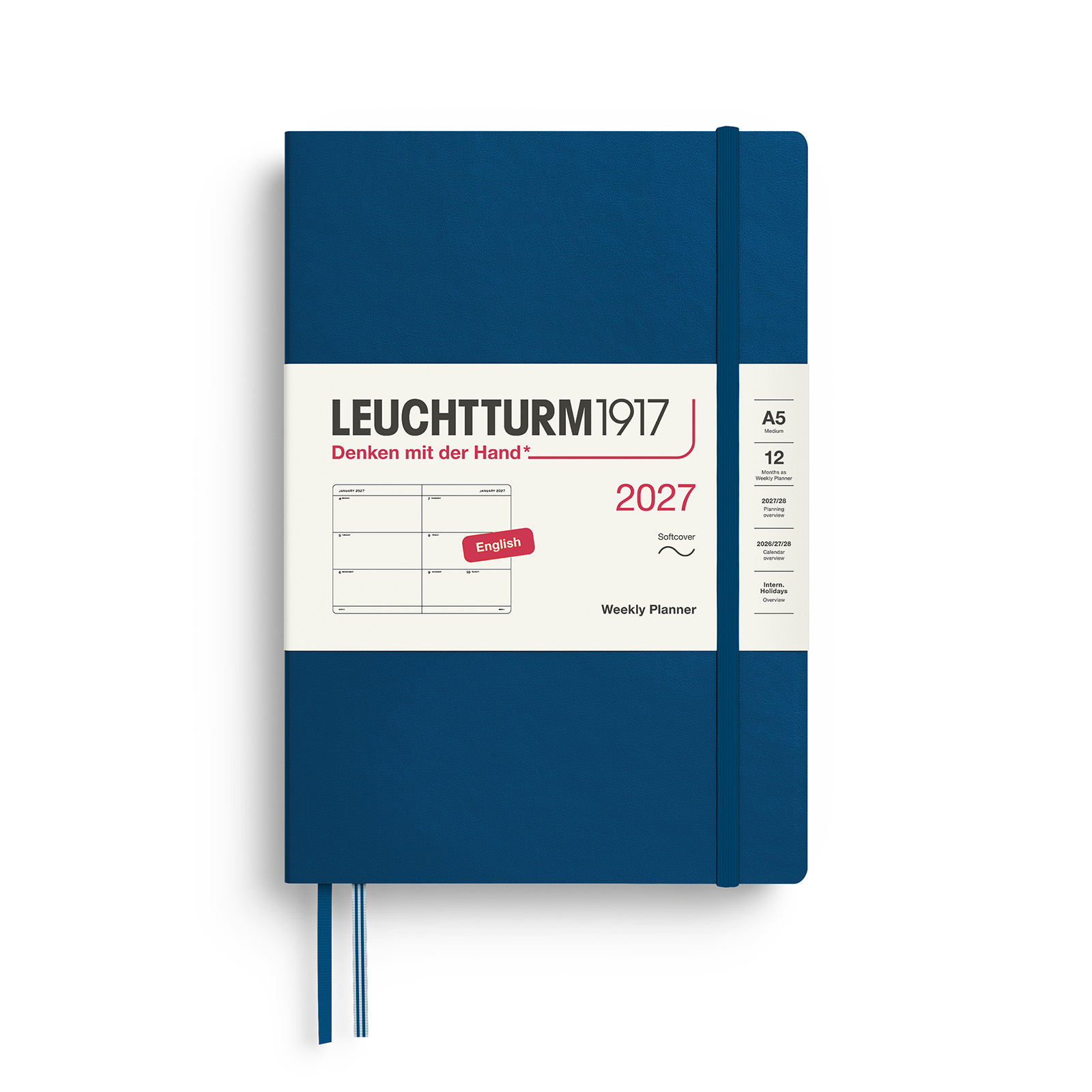 Leuchtturm1917 Weekly Planner 2027 A5 Softcover