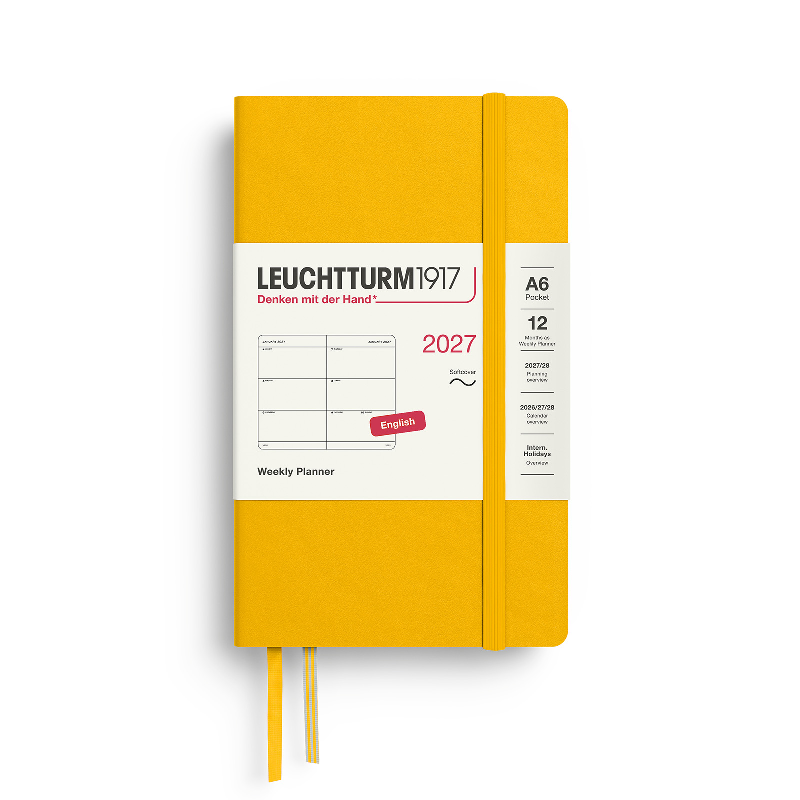 Leuchtturm1917 Weekly Planner 2027 Pocket A6 Softcover