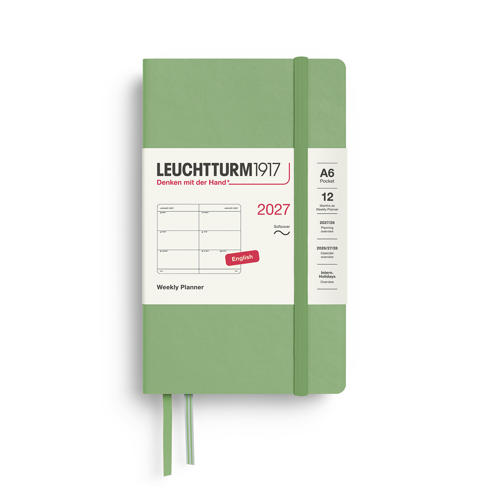 Leuchtturm1917 Weekly Planner 2027 Pocket A6 Softcover