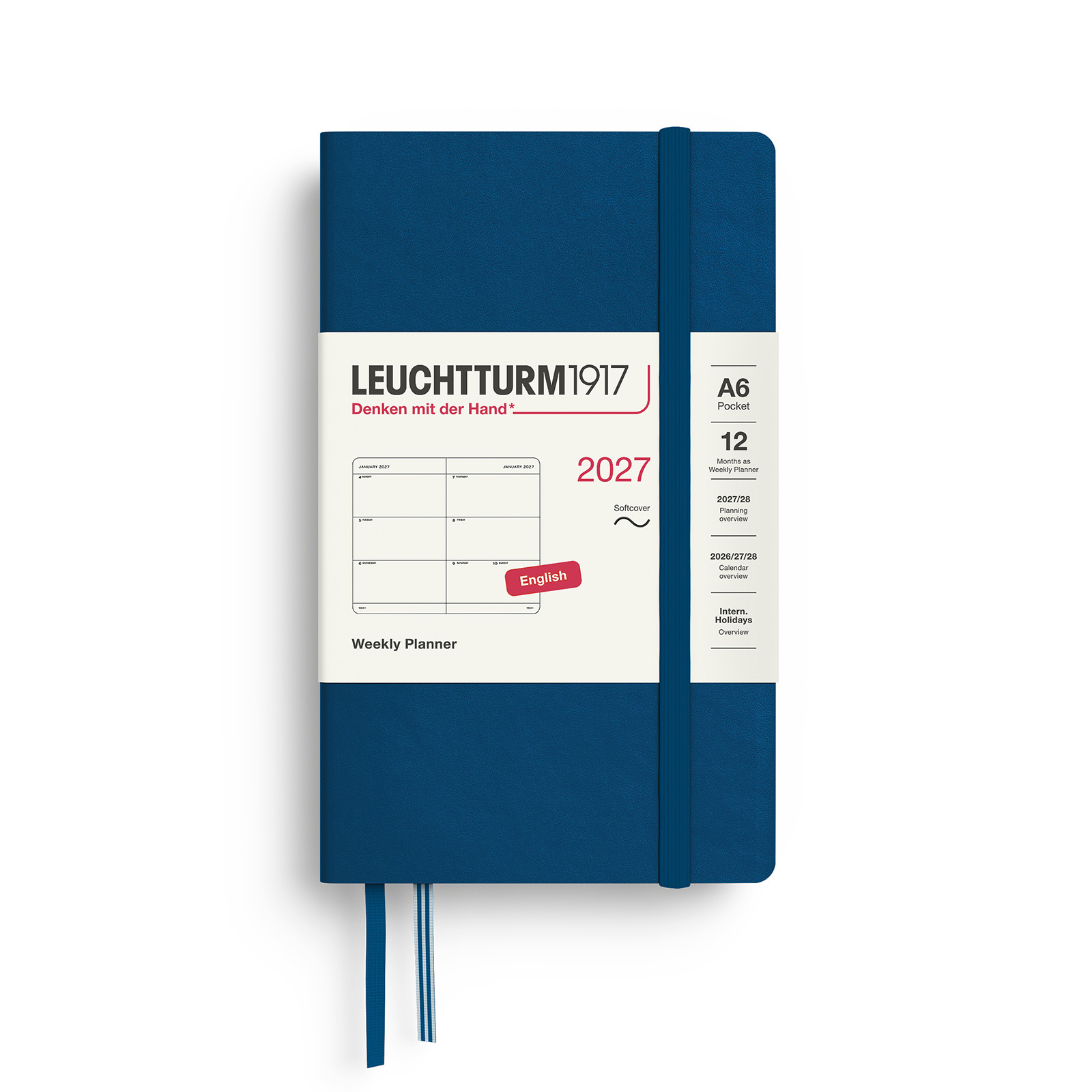 Leuchtturm1917 Weekly Planner 2027 Pocket A6 Softcover