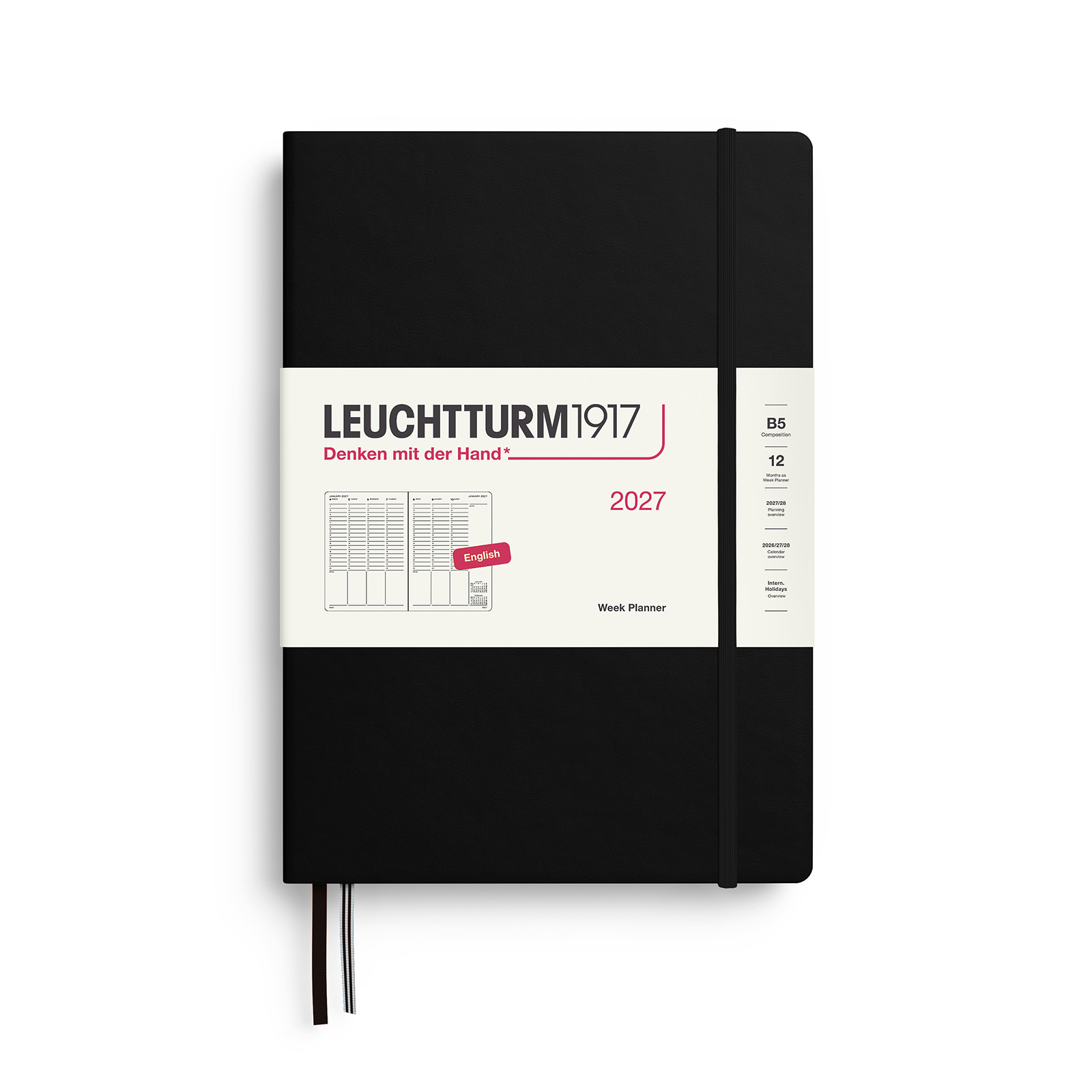 Leuchtturm1917 Week Planner 2027 B5 Hardcover