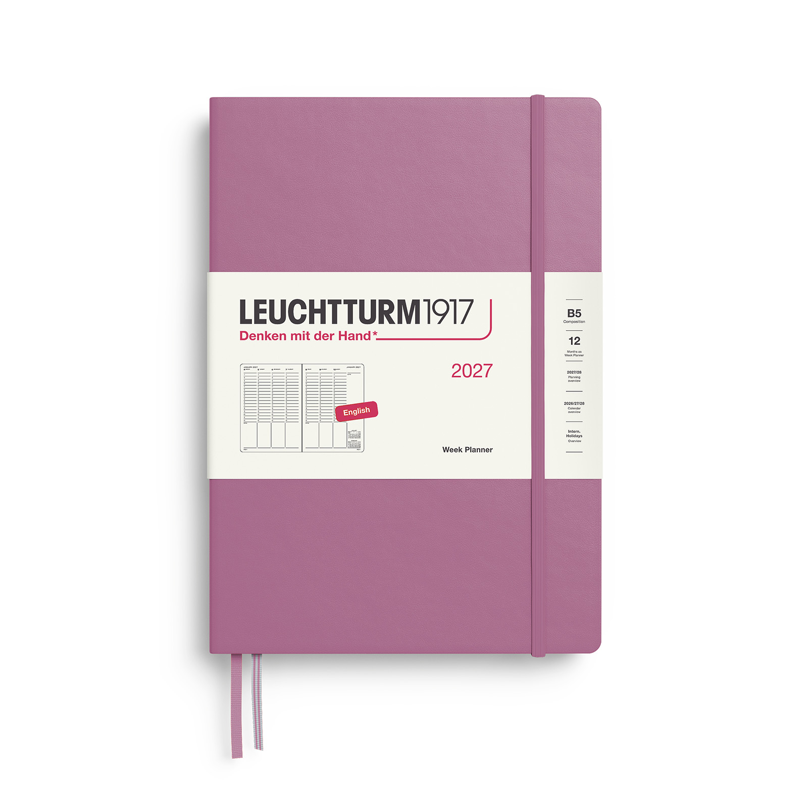 Leuchtturm1917 Week Planner 2027 B5 Hardcover