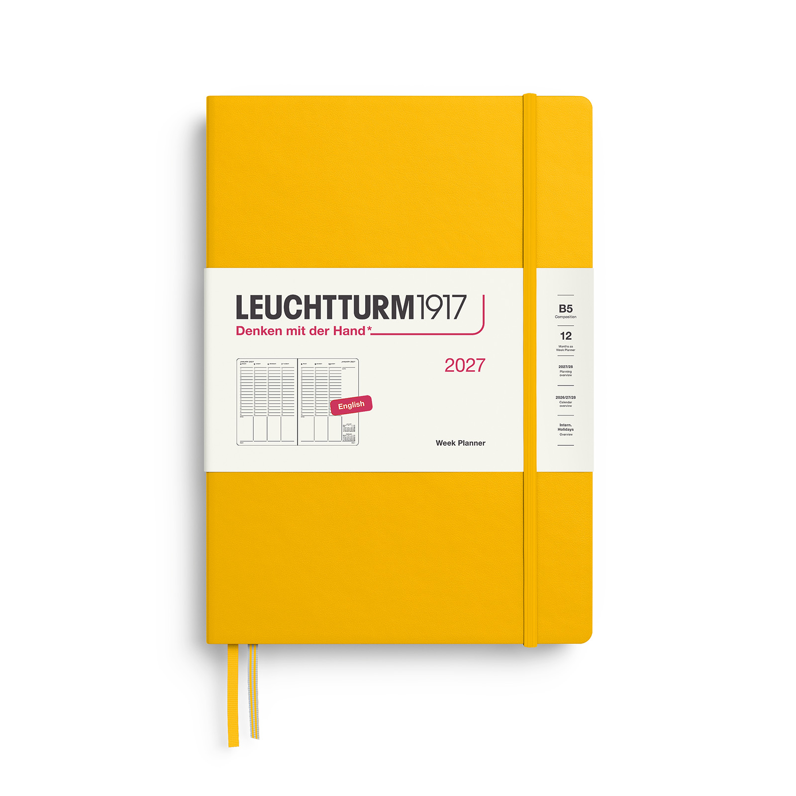Leuchtturm1917 Week Planner 2027 B5 Hardcover