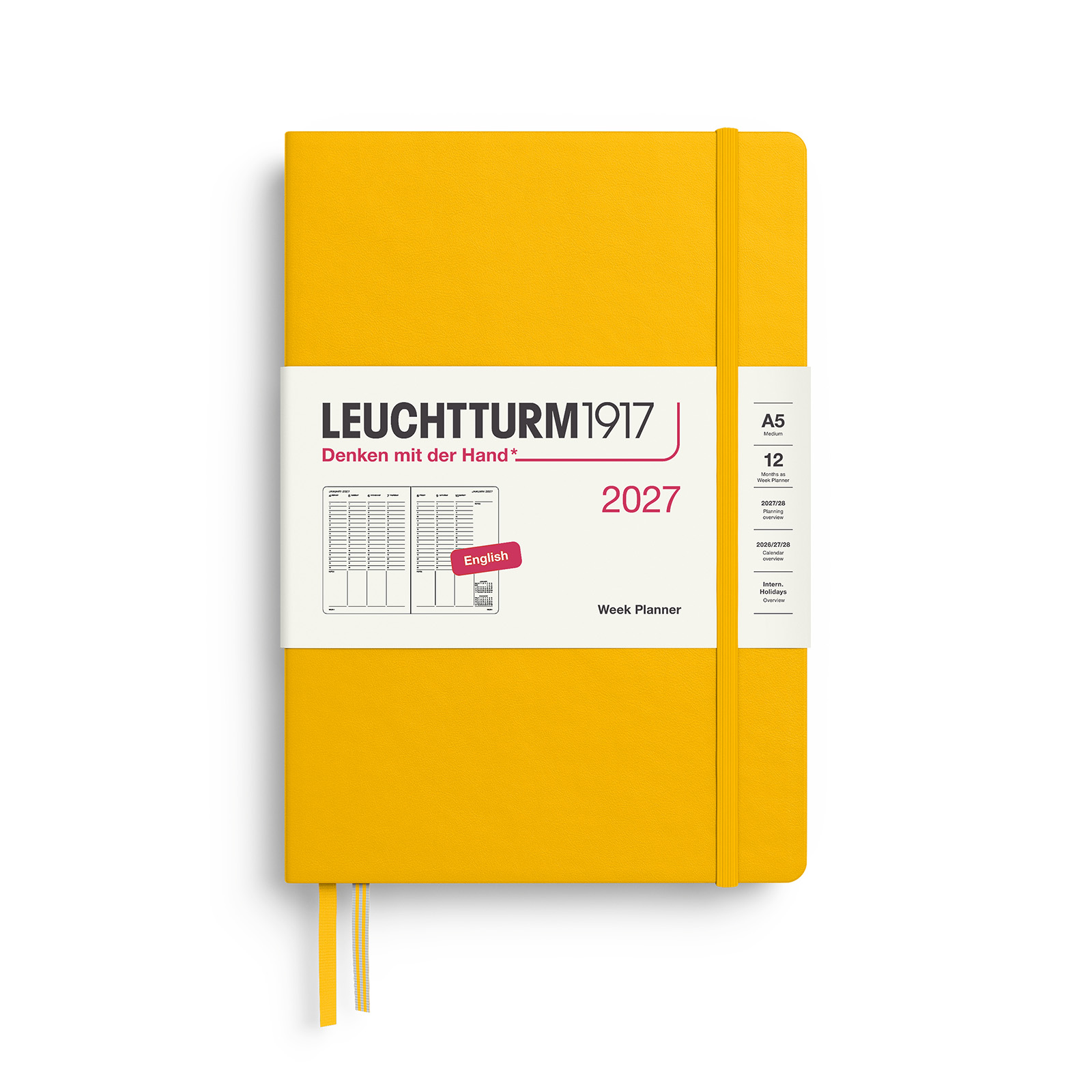 Leuchtturm1917 Week Planner 2027 A5 Hardcover