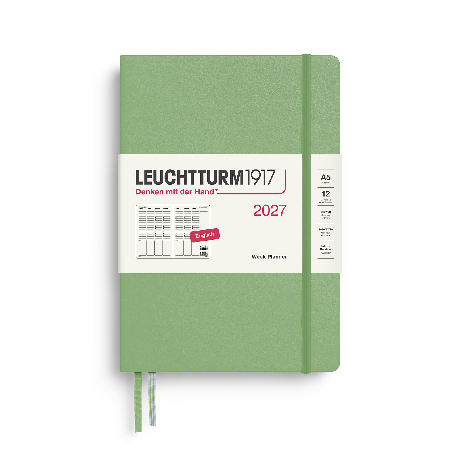 Leuchtturm1917 Week Planner 2027 A5 Hardcover