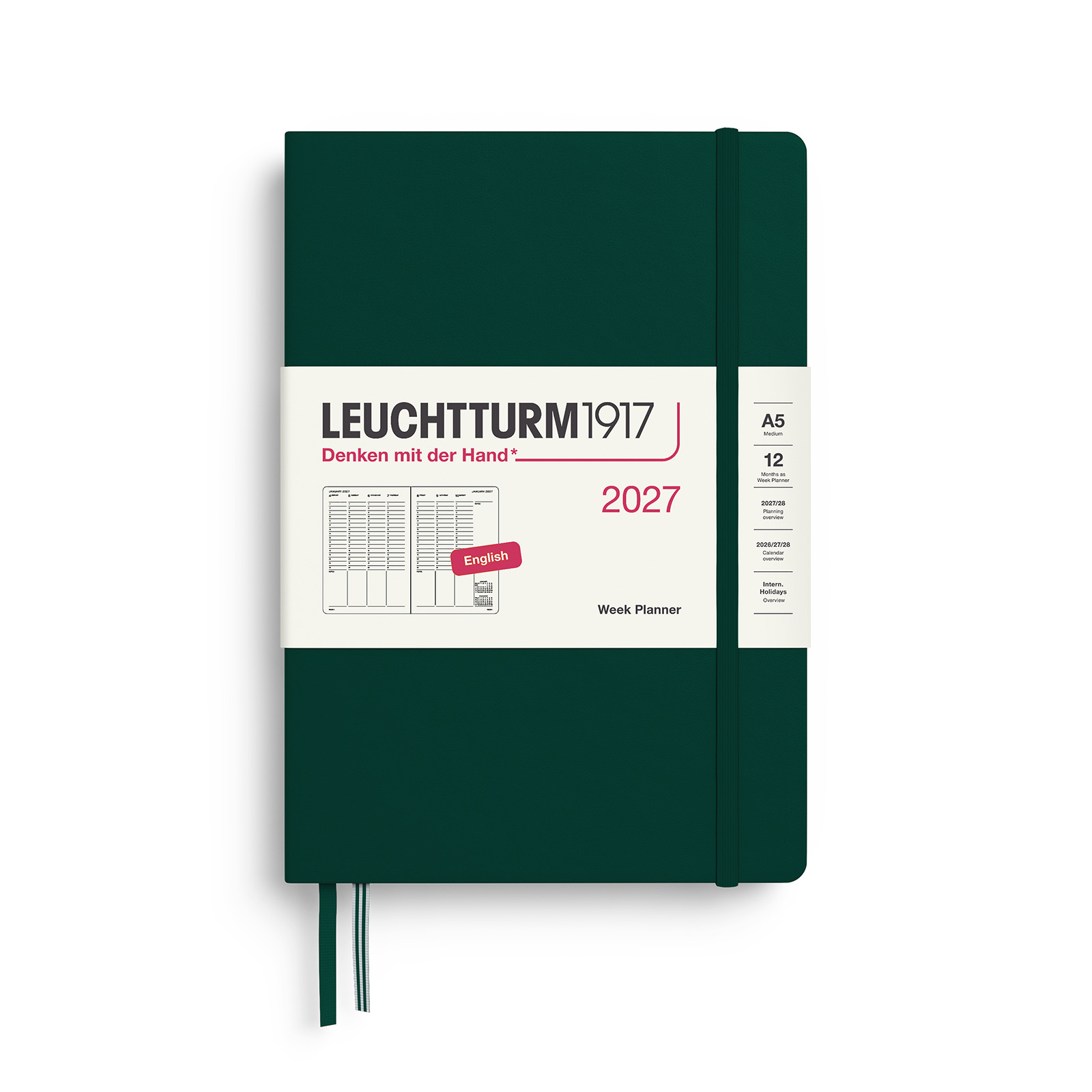 Leuchtturm1917 Week Planner 2027 A5 Hardcover