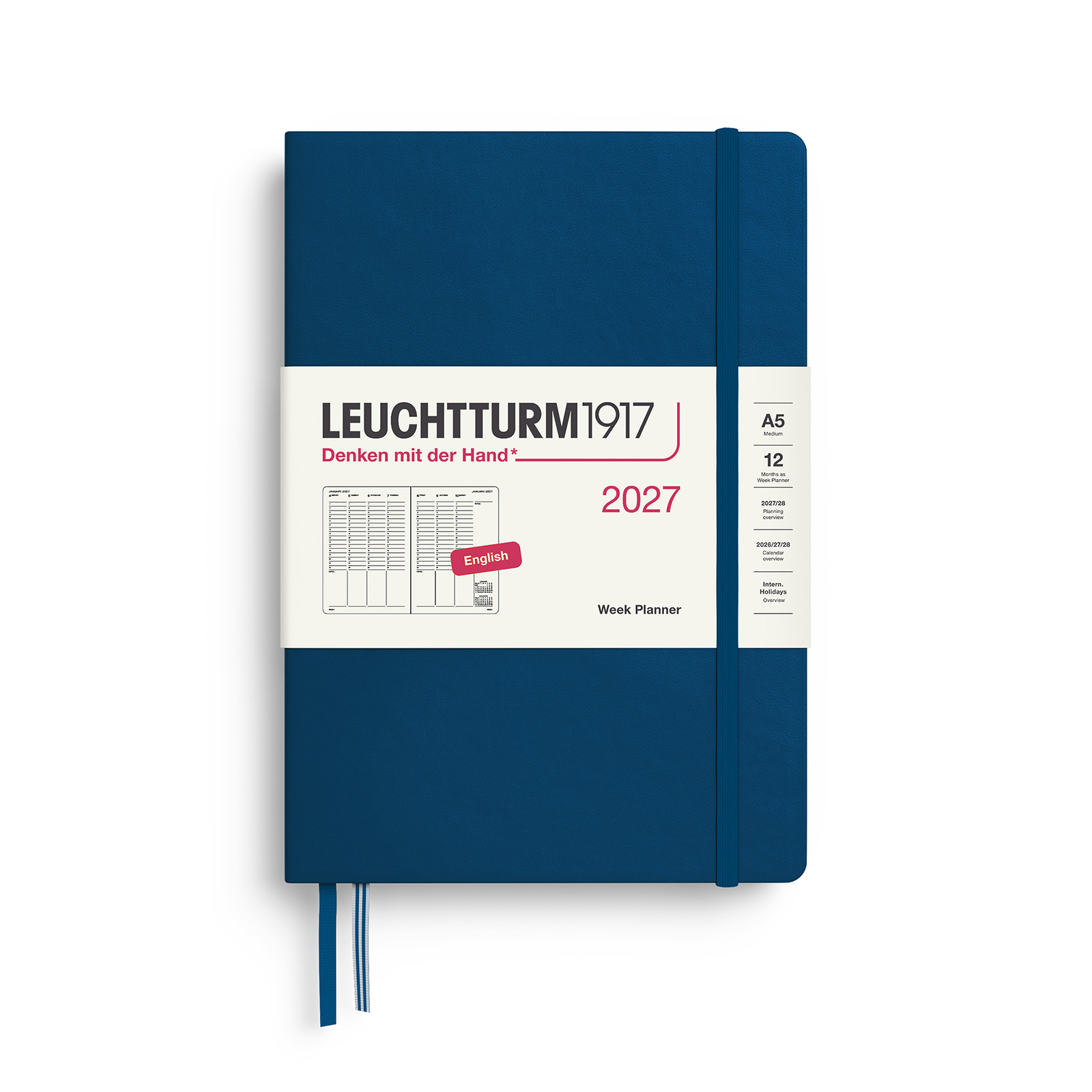 Leuchtturm1917 Week Planner 2027 A5 Hardcover