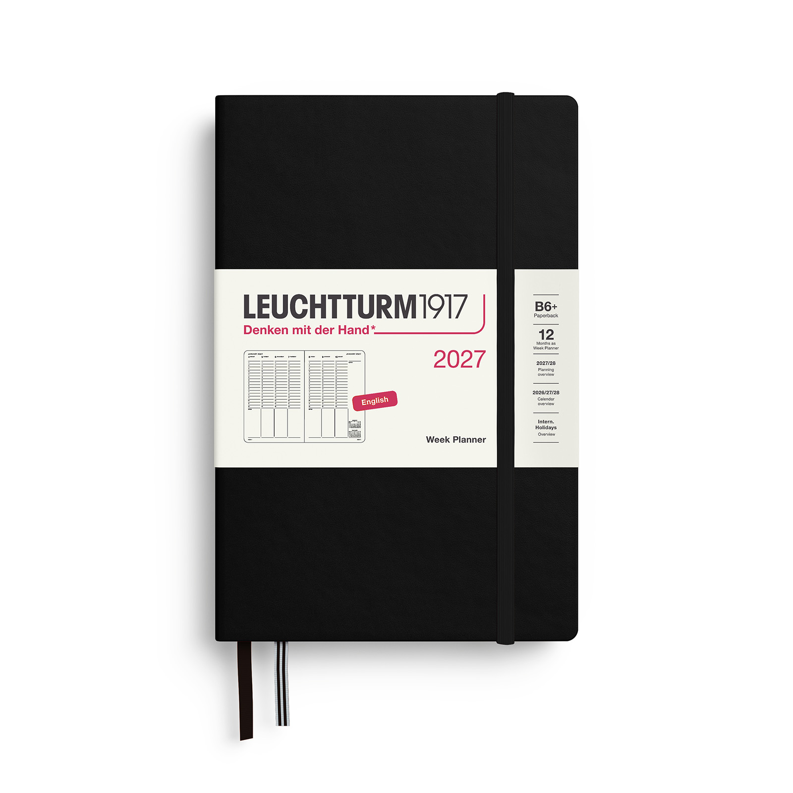 Leuchtturm1917 Week Planner 2027 B6+ Softcover
