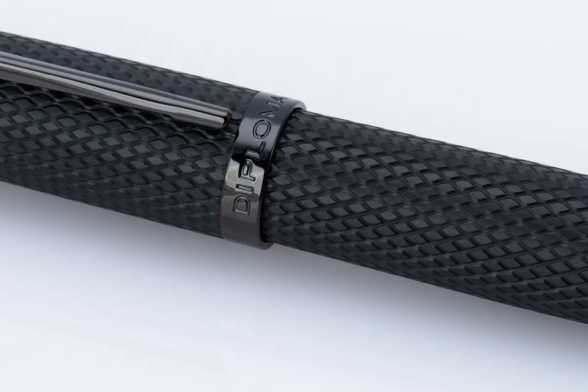 Diplomat Viper Black Guilloche Ballpoint