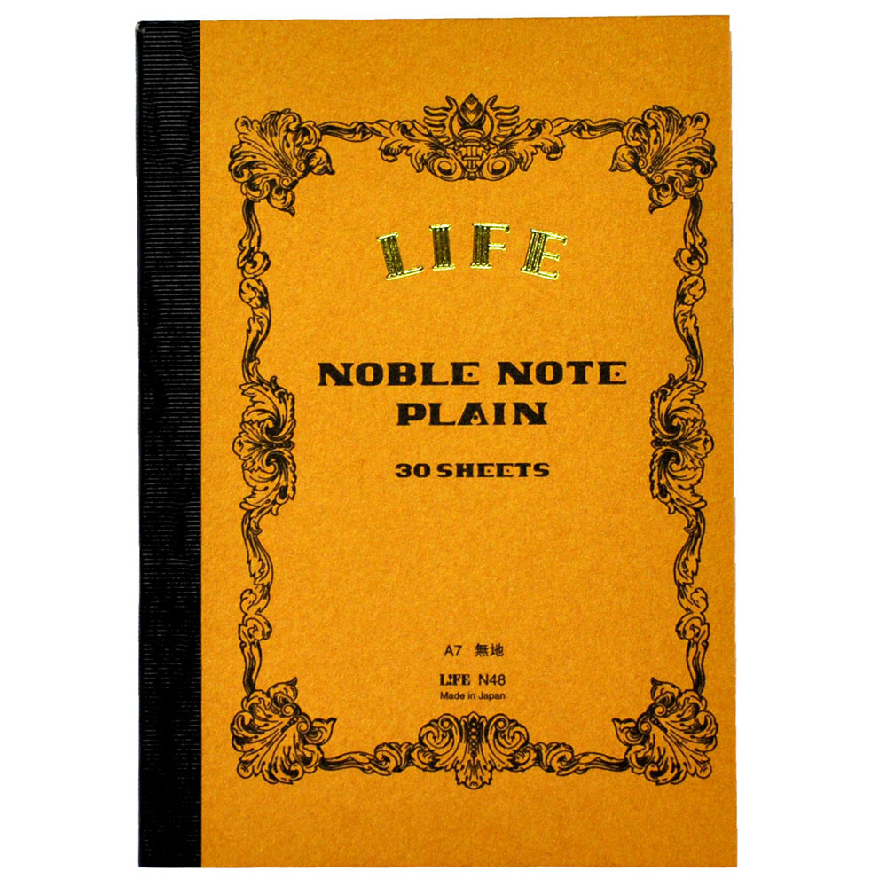 Life Japanese Paper Noble Note Notebook Plain A7 Kraft