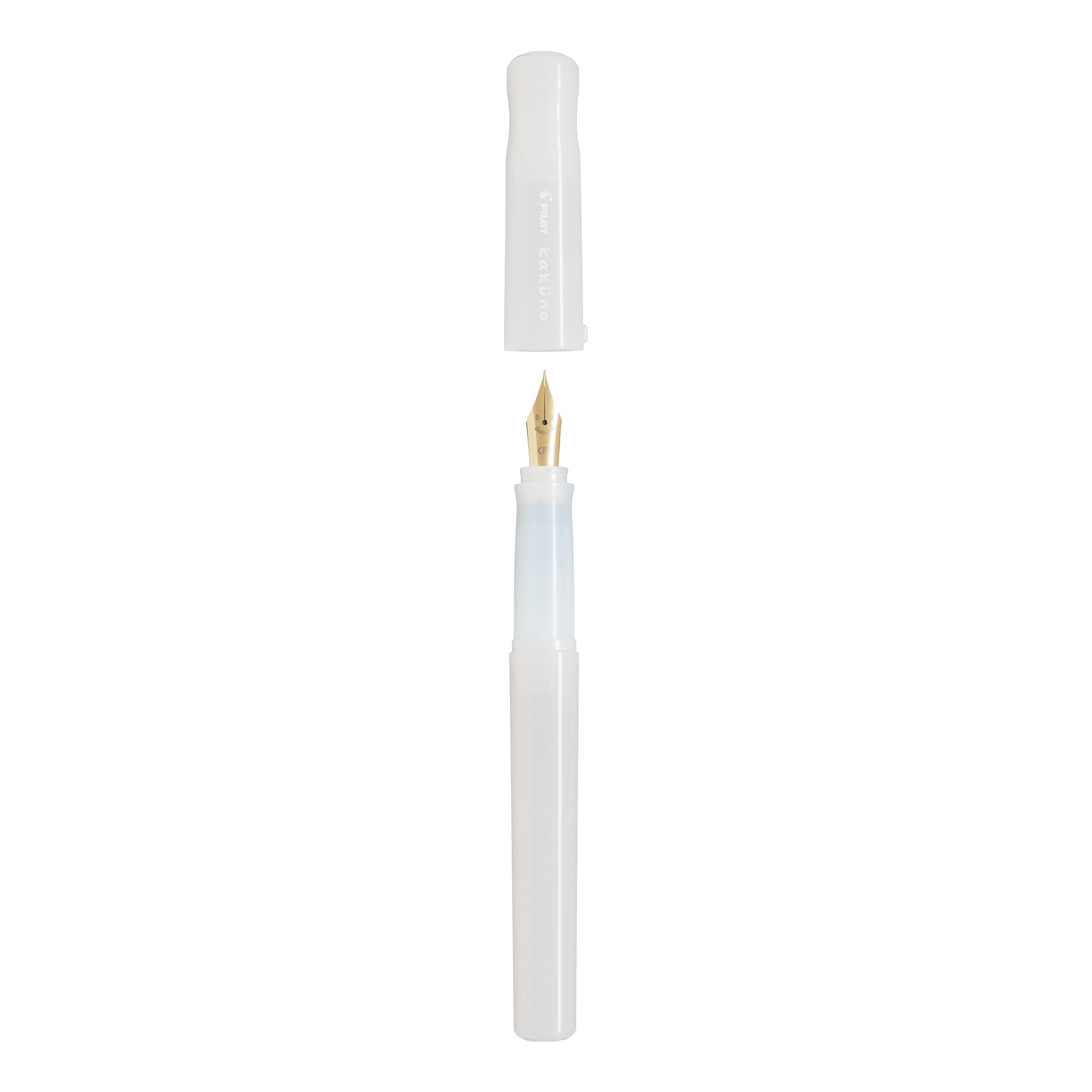 Pilot Kakuno Madoromi White Fountain Pen