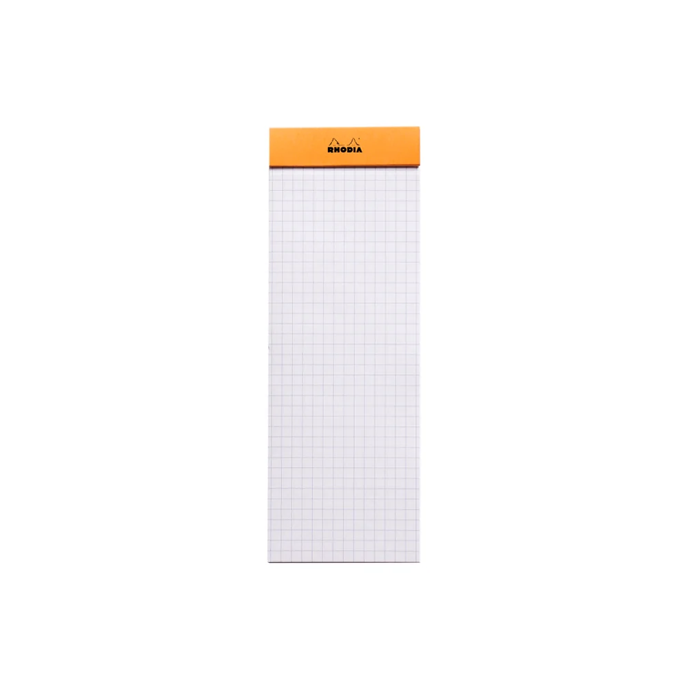 Rhodia Pad #8 Top Stapled 5x5 Grid Small Orange