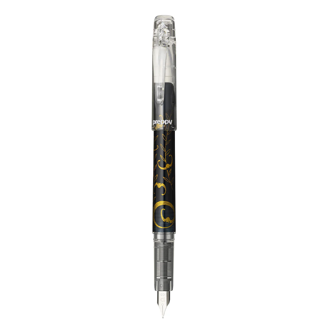 Platinum Preppy 2nd Yanagi ni Koumori Bat Black Edition Fountain Pen Fine