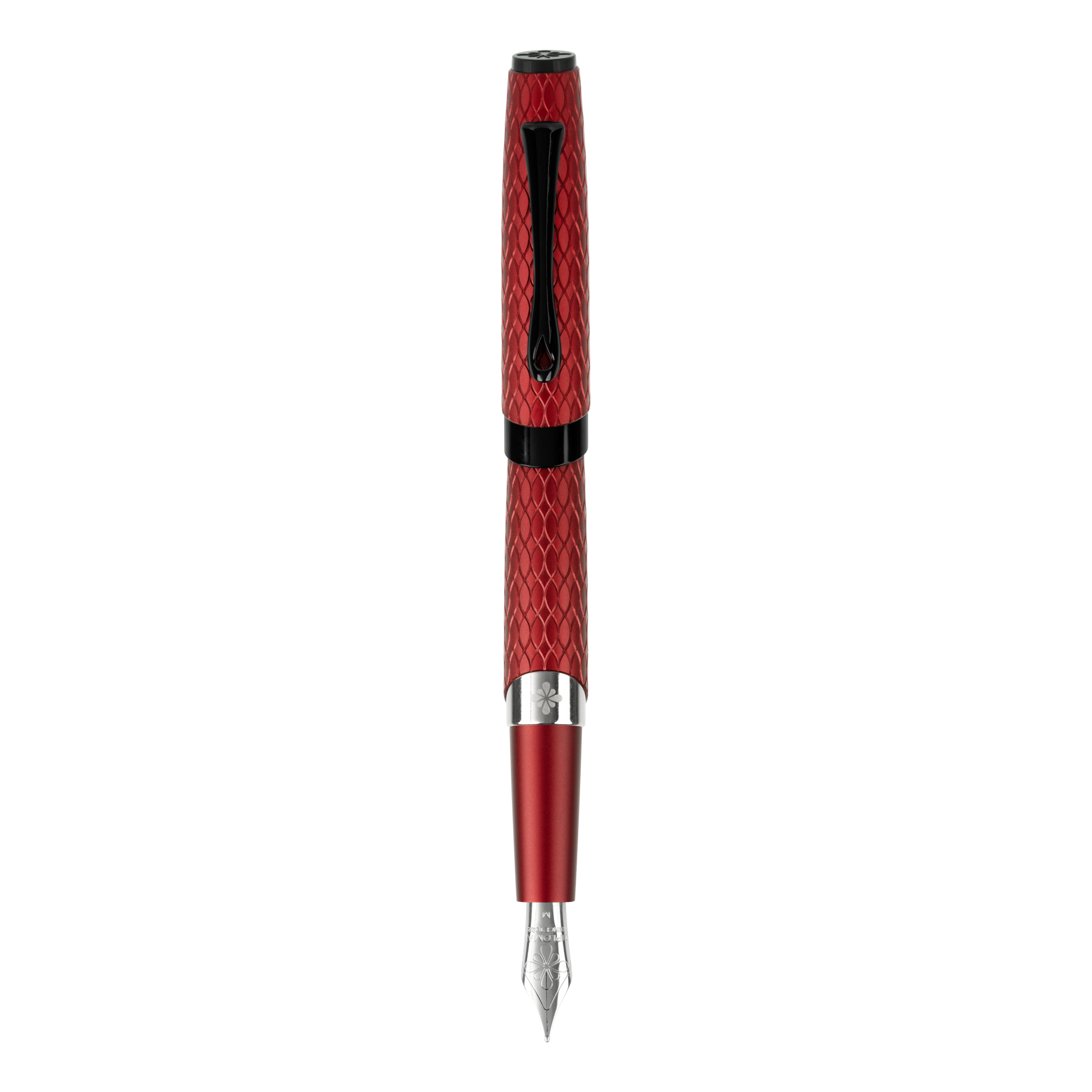 Diplomat Cobra Burgundy Guilloche Fountain Pen