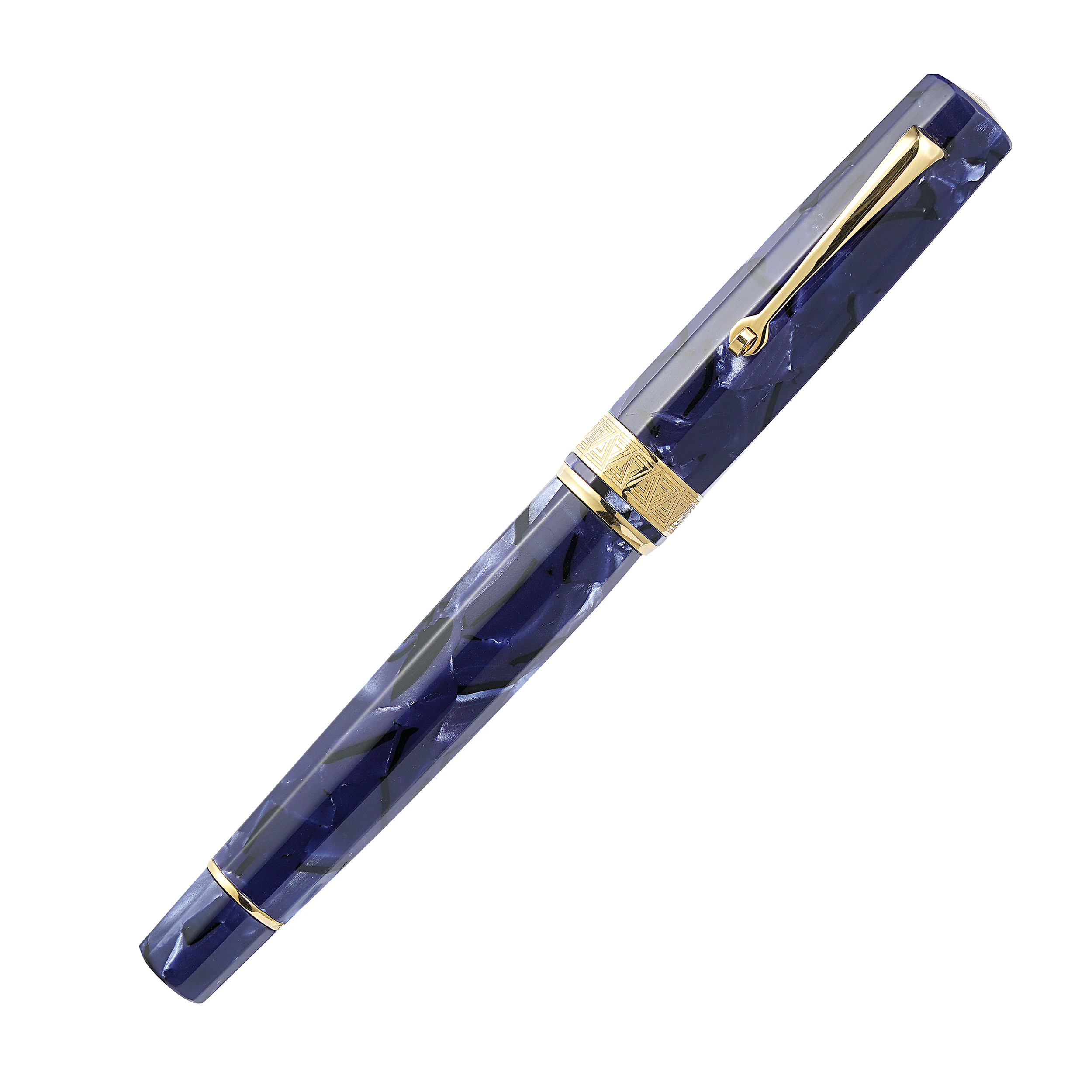 Omas Paragon Blue Royale Gold Trim Fountain Pen - Pencraft the boutique