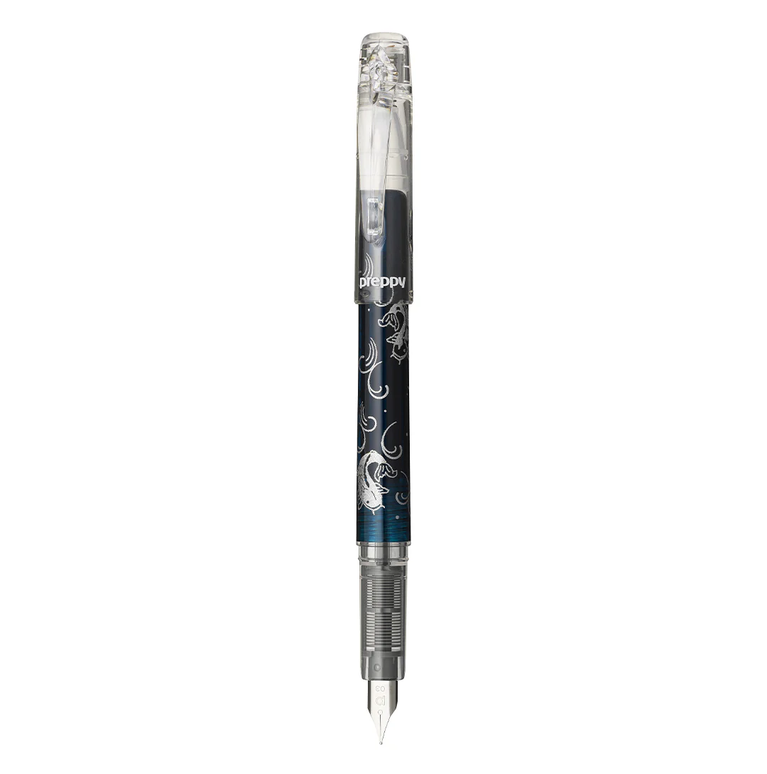 Platinum Preppy 2nd Koi no Taki-Nobori Carp Blue Edition Fountain Pen Fine