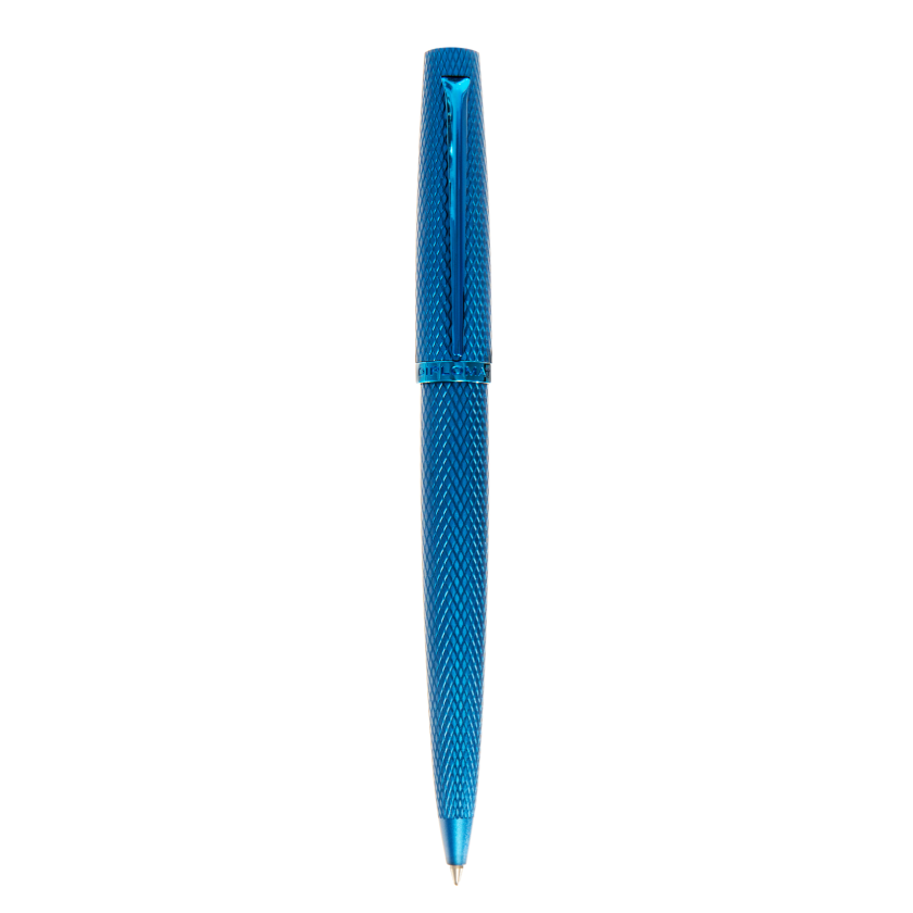 Diplomat Viper Blue Guilloche Ballpoint