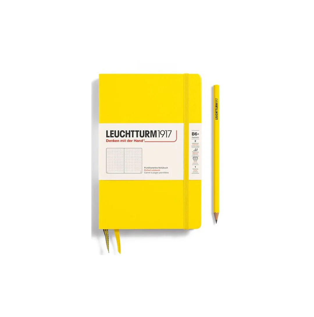 Leuchtturm1917 Notebook Hardcover (B6+) Dotted Lemon