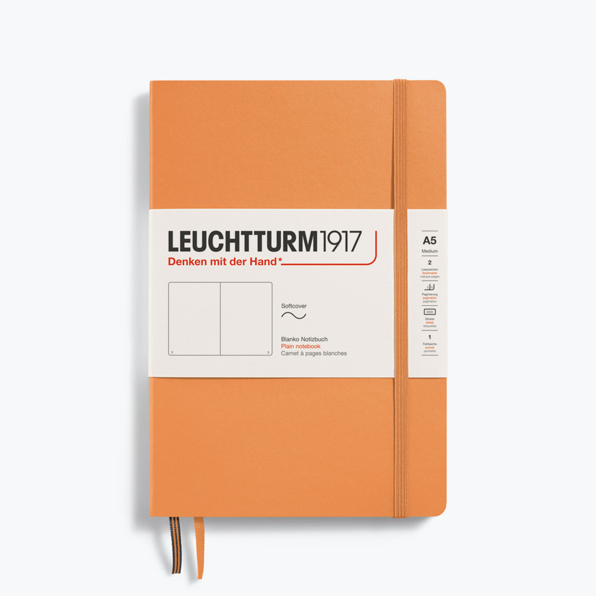 Leuchtturm1917 Notebook Softcover Medium (A5) Plain Apricot