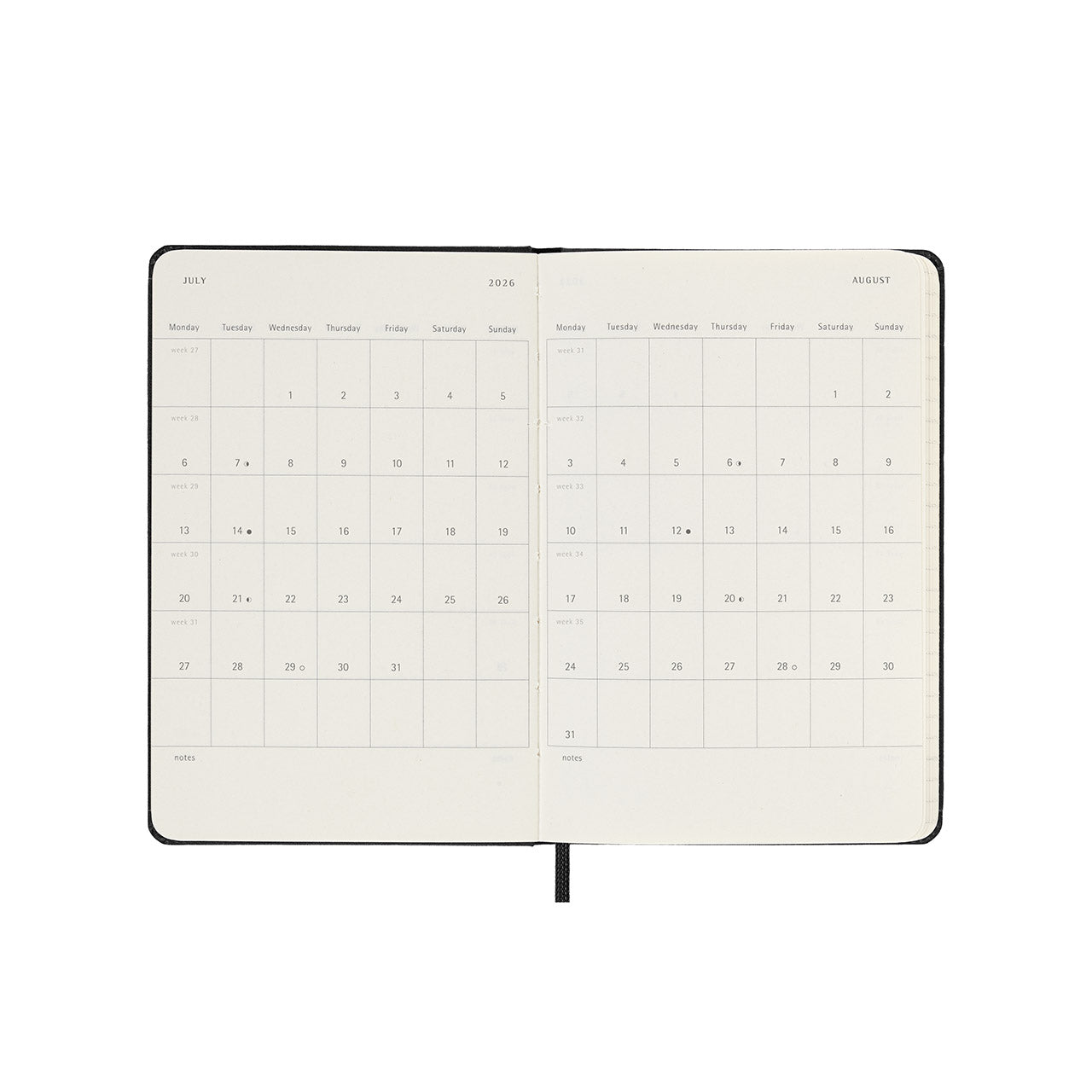 Moleskine 2026 Hard Cover Diary Daily Pocket