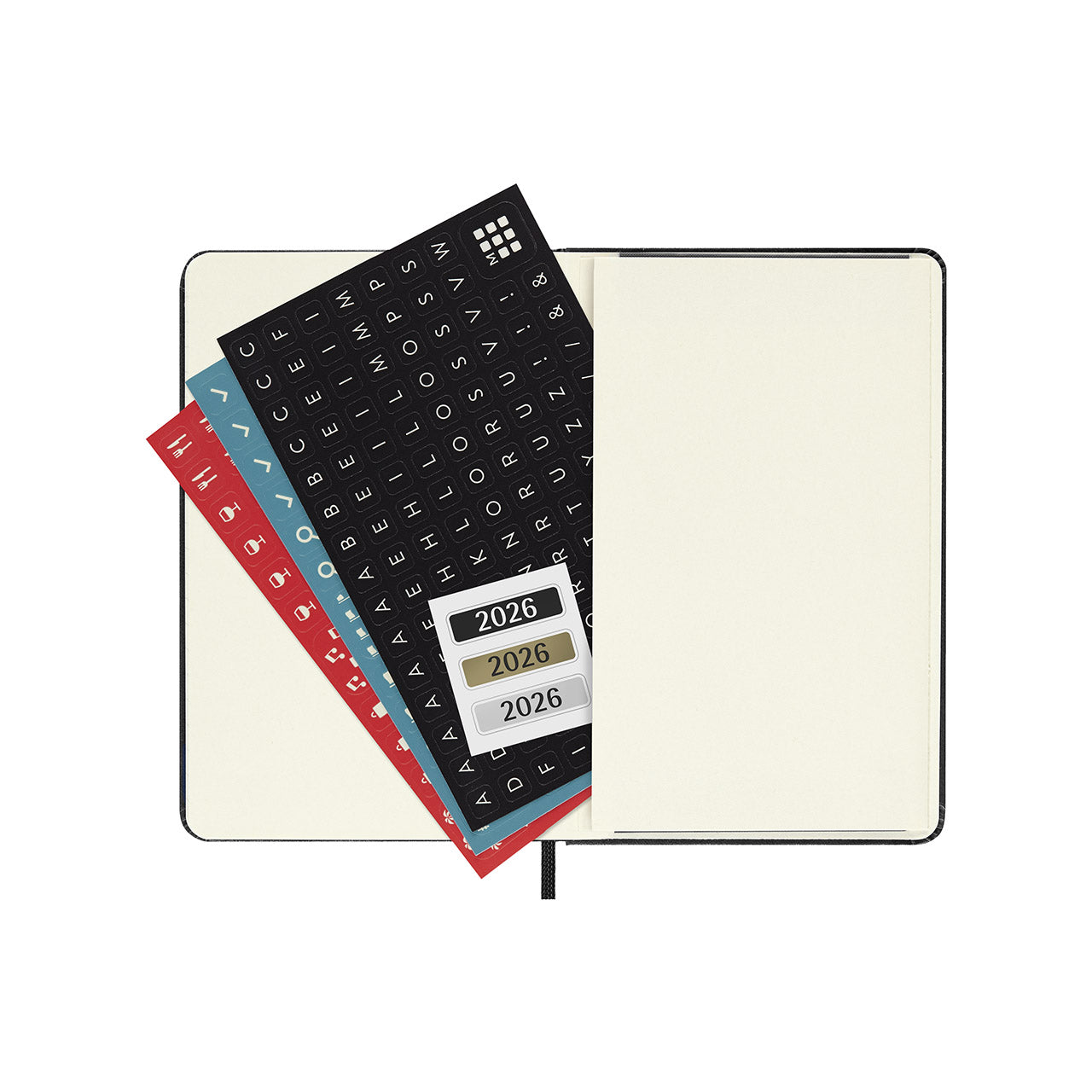 Moleskine 2026 Hard Cover Diary Weekly Horizontal Pocket