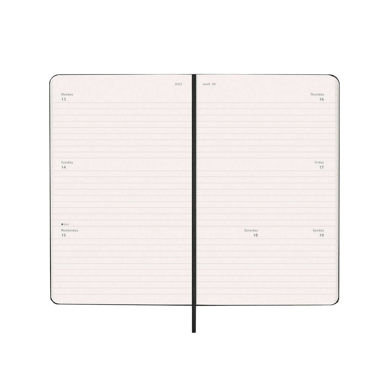 Moleskine 2026 Hard Cover Diary Weekly Horizontal Large
