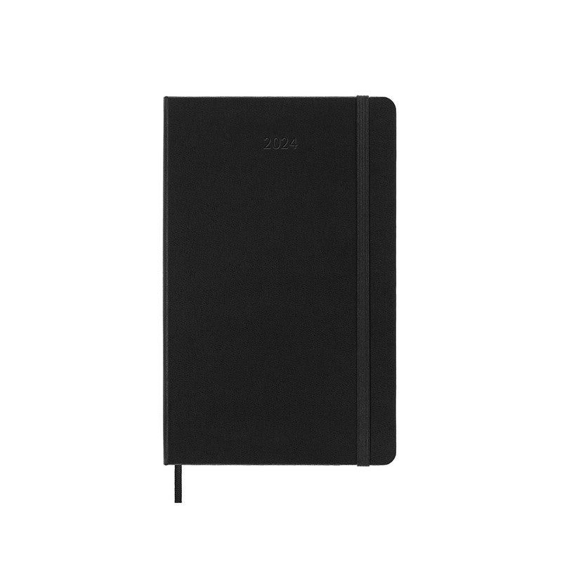 Moleskine 2024 Hard Cover Diary Weekly Vertical Large Black - Pencraft the boutique