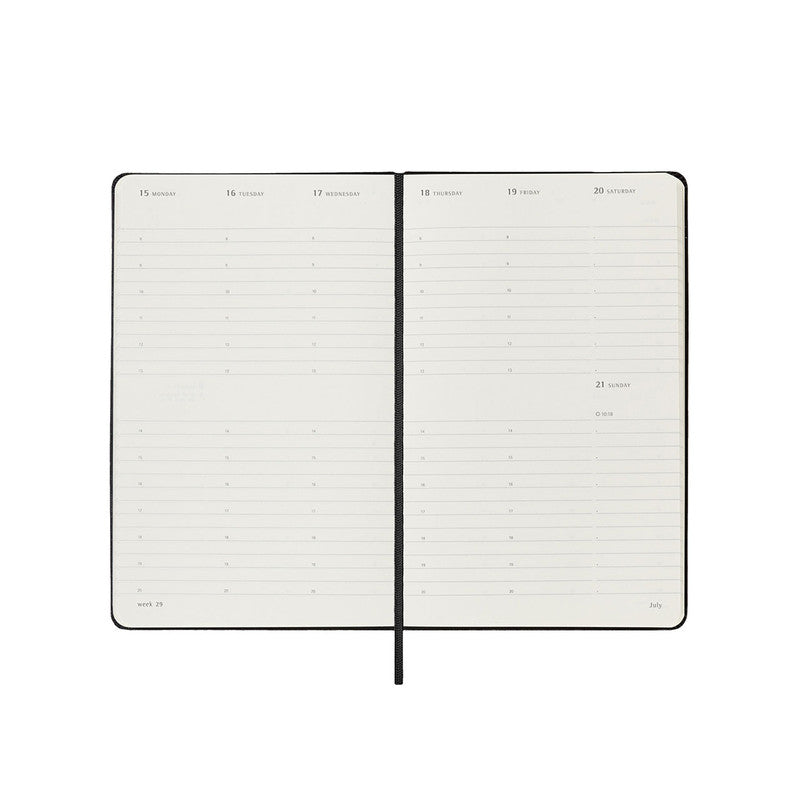 Moleskine 2024 Hard Cover Diary Weekly Vertical Large Black - Pencraft the boutique