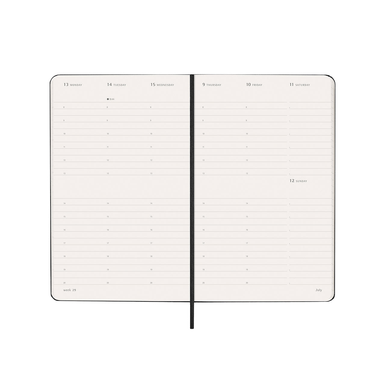 Moleskine 2026 Hard Cover Diary Weekly Vertical Large