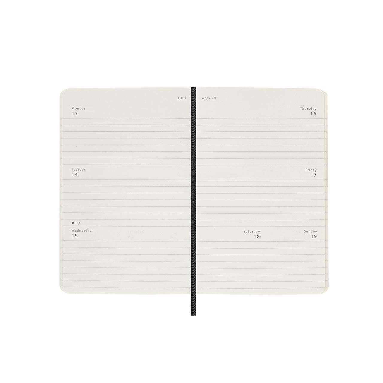 Moleskine 2026 Soft Cover Diary Weekly Horizontal Pocket