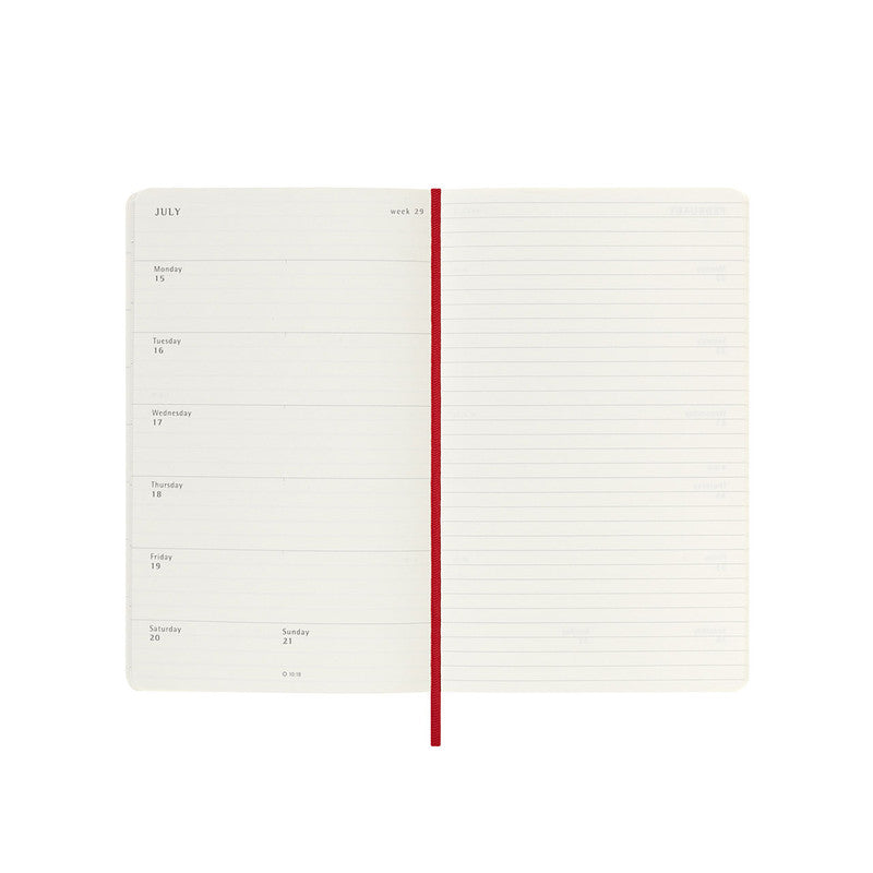 Moleskine 2024 Soft Cover Diary Weekly Notebook Large Scarlet Red - Pencraft the boutique