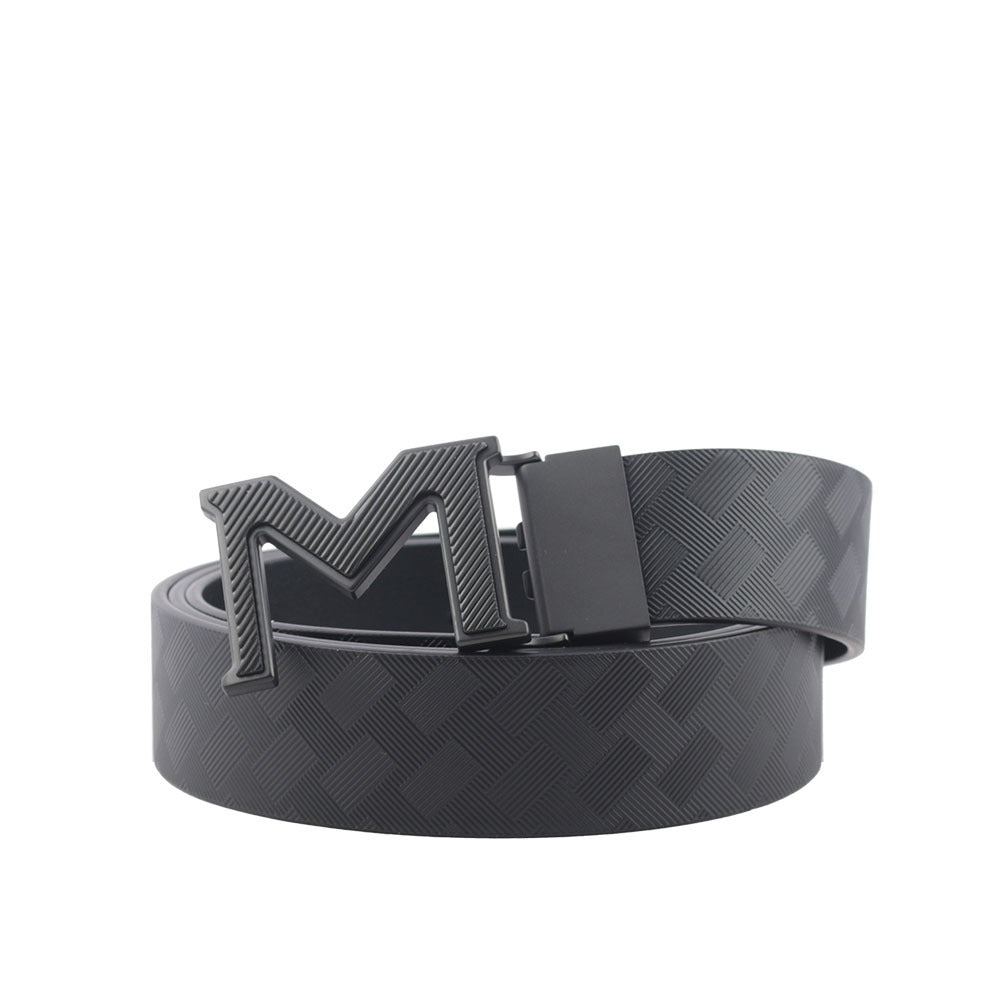 Montblanc Belt M buckle Extreme 3.0 Plain Black Leather 35 mm Reversible