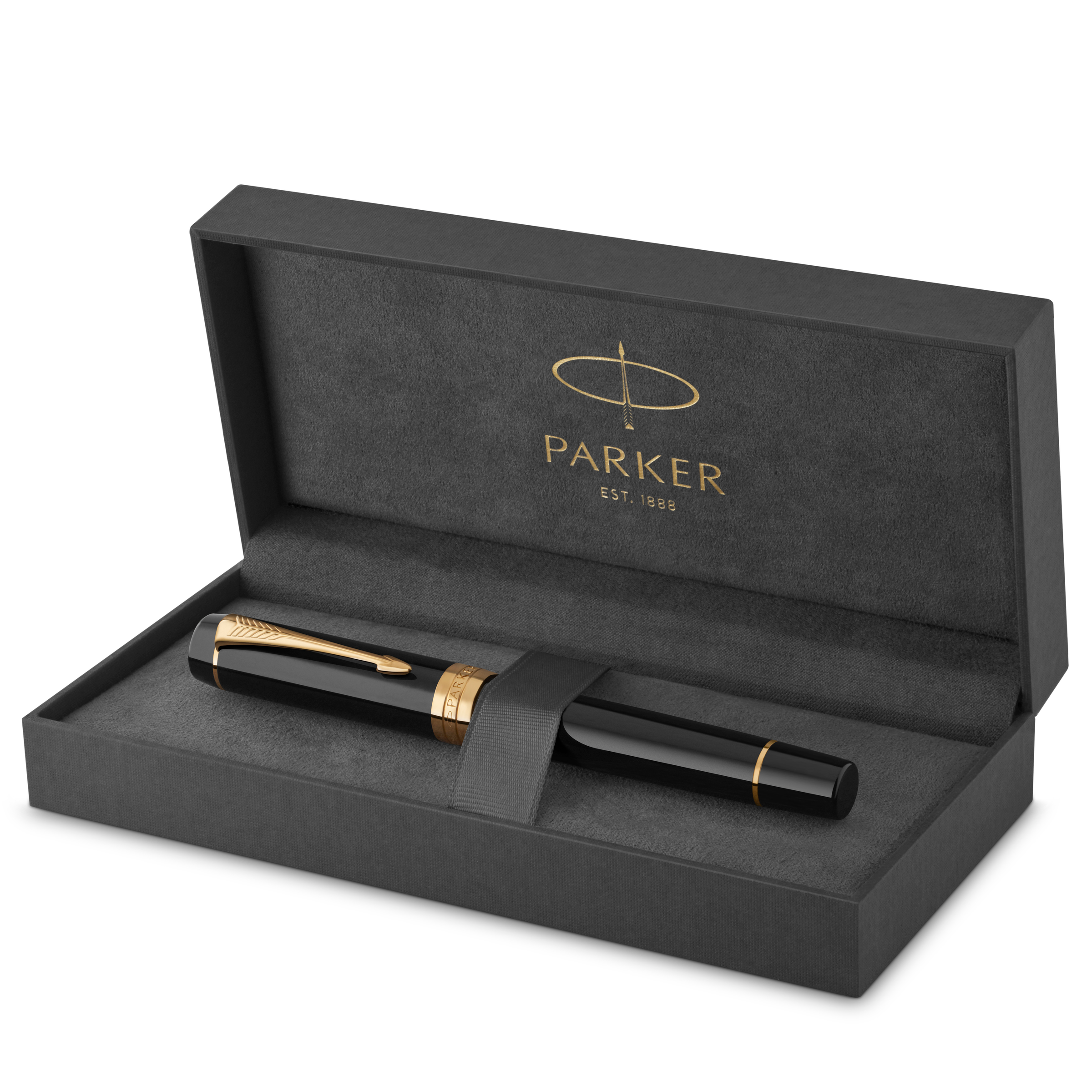 Parker Duofold Classic Black Gold Trim Fountain Pen - Pencraft the boutique